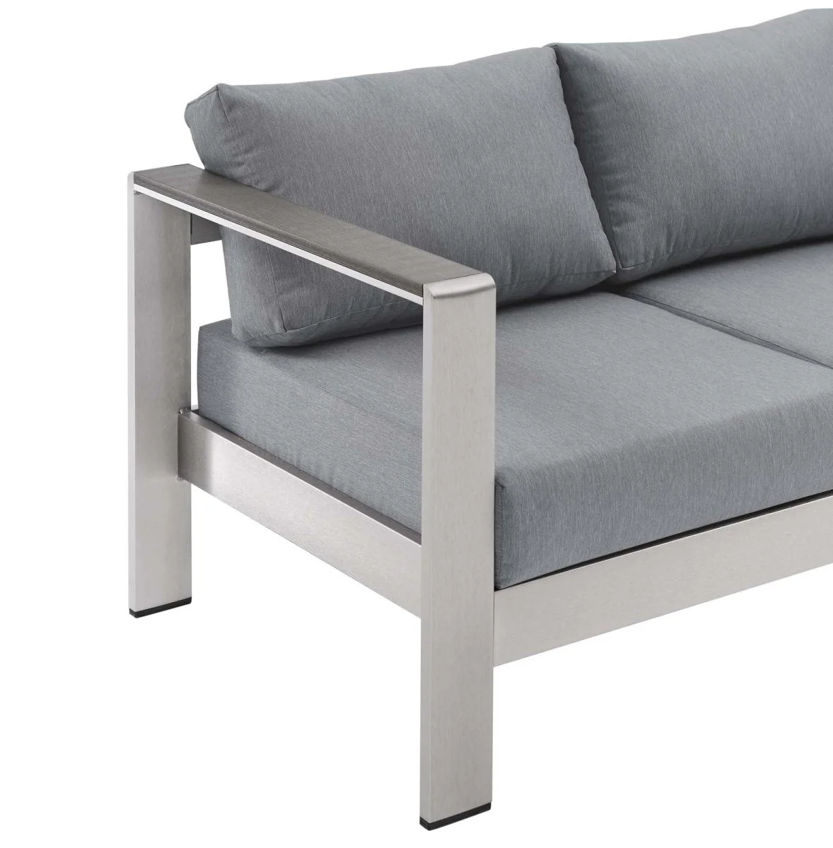 Modern Aluminum Outdoor Sofa Contemporary Patio Sectional Seating for Garden - Image 43