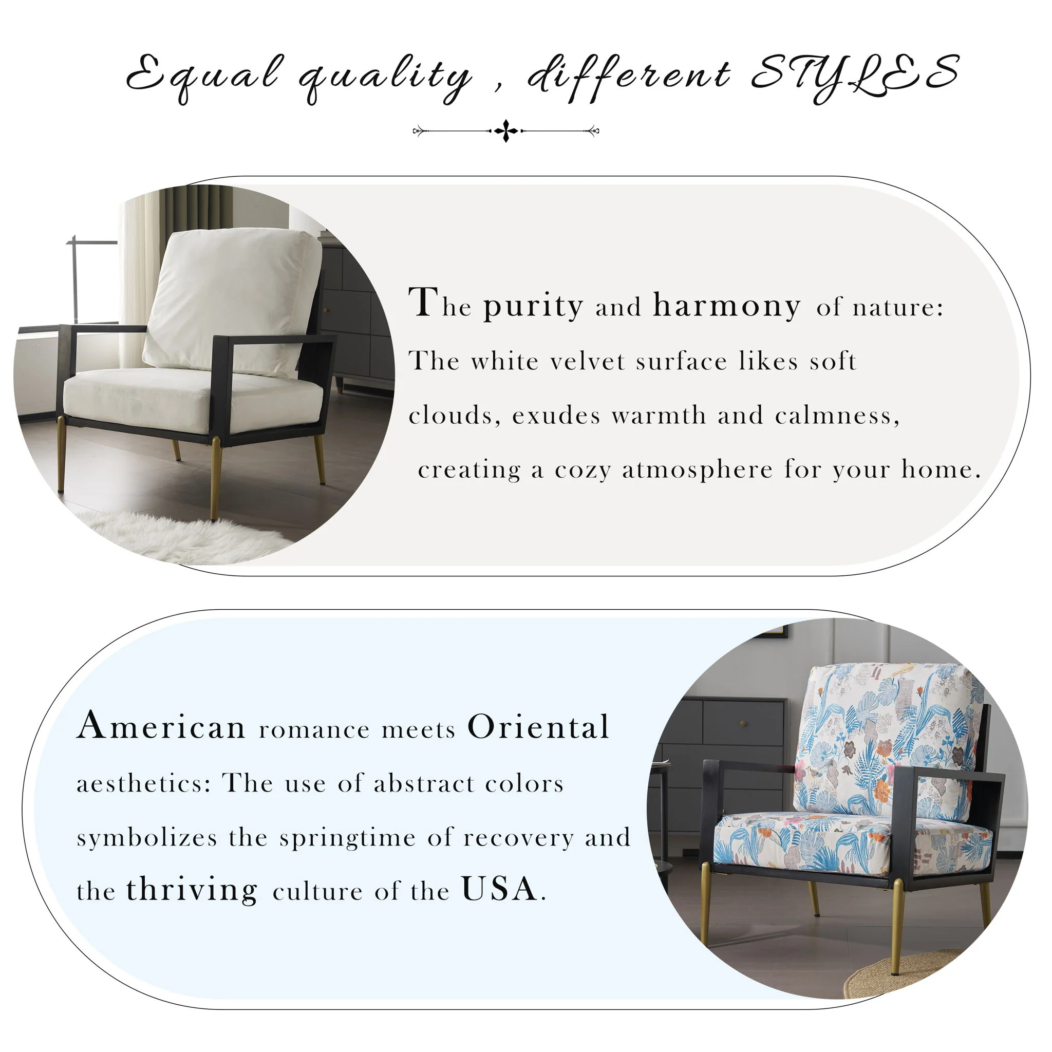 Modern Armchair With Solid Wood Frame - Image 3