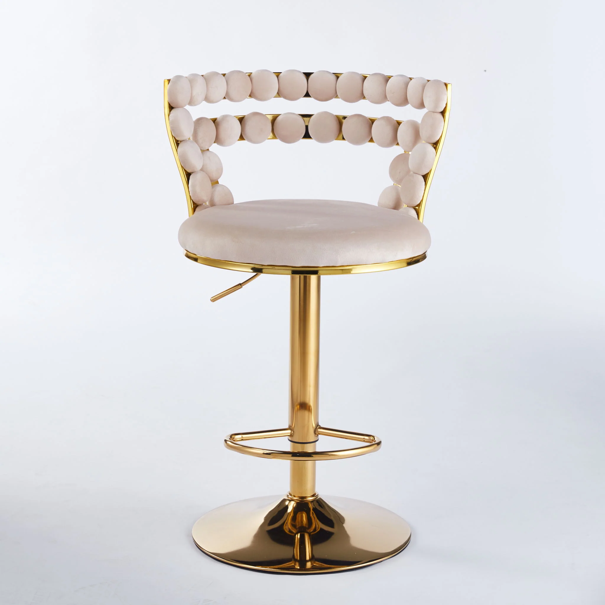 Modern Bar Chair With Iron Tube Legs, Soft Cushions And Comfortable Backrest (Set of 2) - Image 38