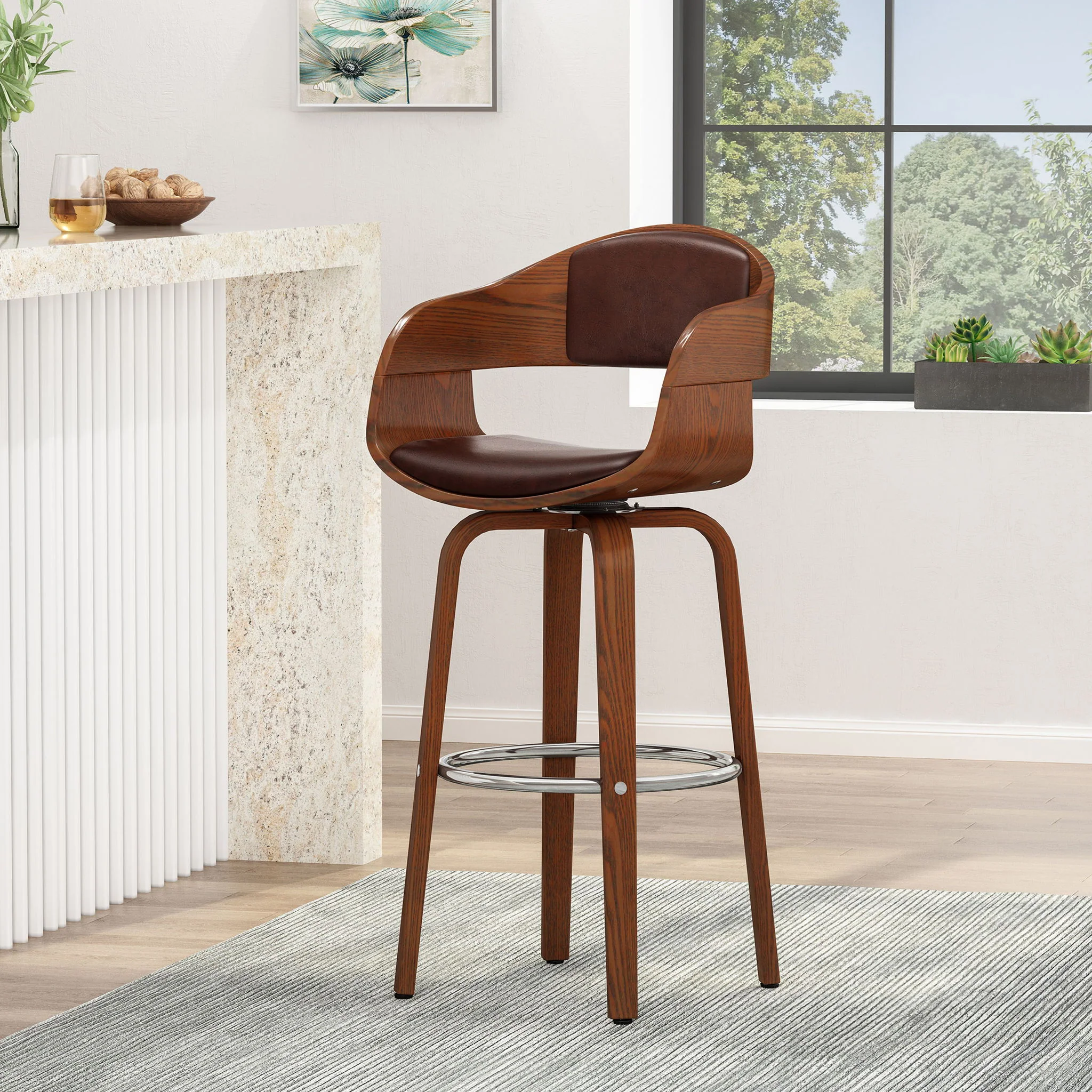 Modern Bar Stool, Swivel Function - Image 21