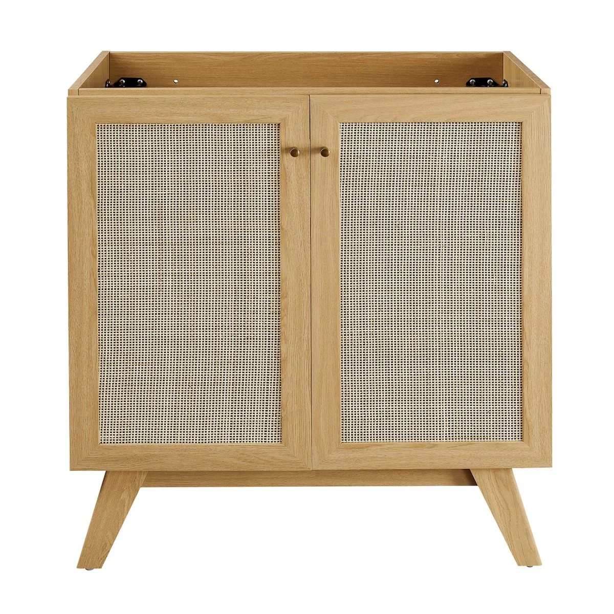 Modern Bathroom Vanity Cabinet Collection with Rattan Doors and Drawers - Image 29
