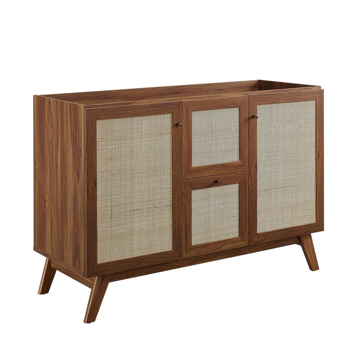 Modern Bathroom Vanity Cabinet Collection with Rattan Doors and Drawers - Image 57