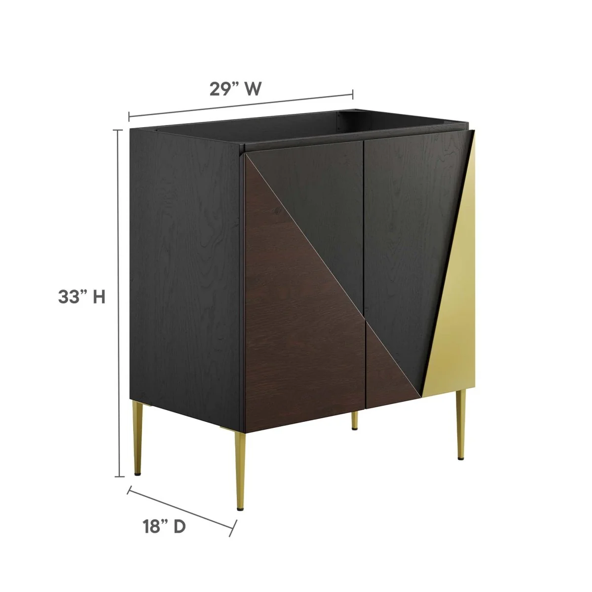 Modern Bathroom Vanity Cabinet – Freestanding Storage Vanity for Bath (Sink Not Included) - Image 12