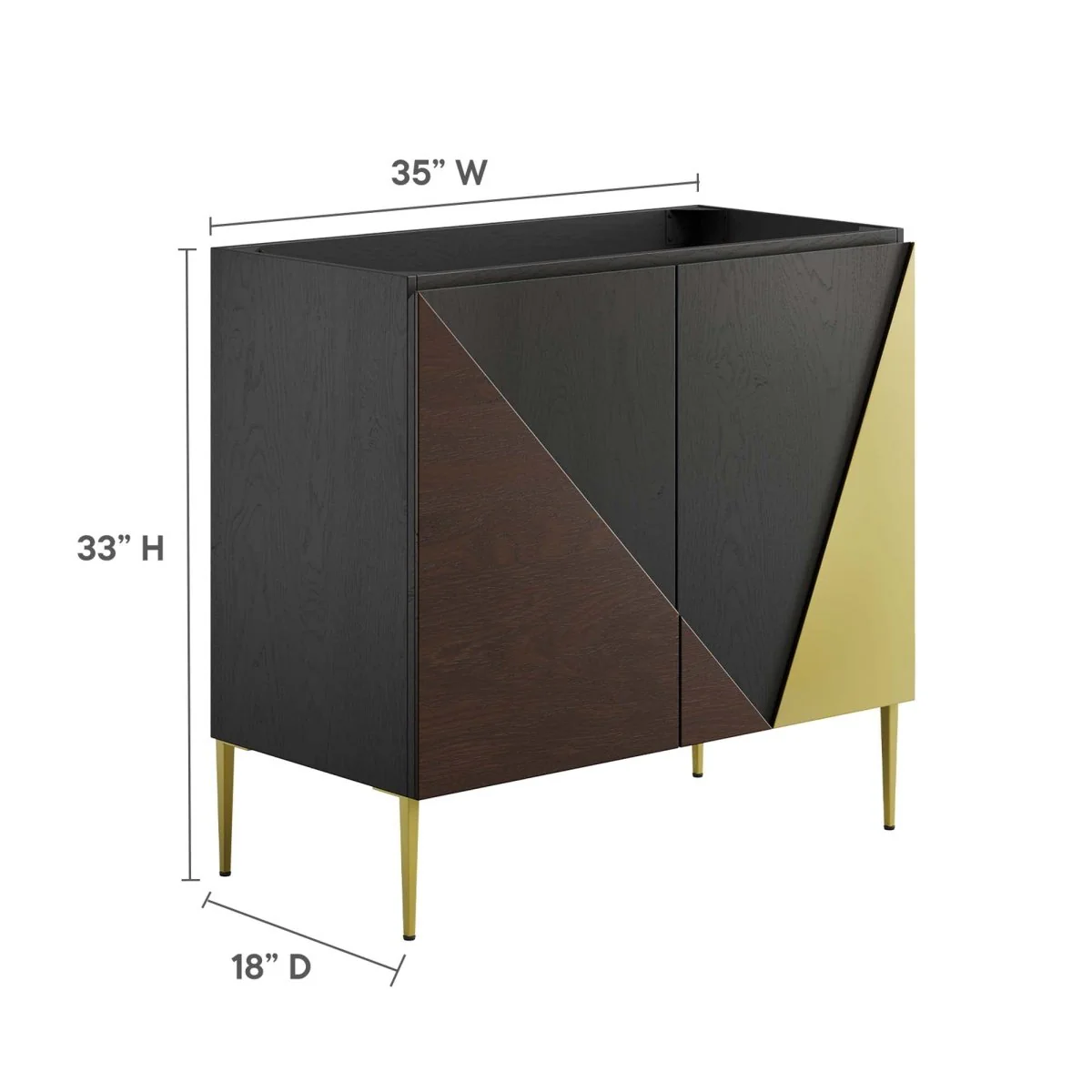 Modern Bathroom Vanity Cabinet – Freestanding Storage Vanity for Bath (Sink Not Included) - Image 21