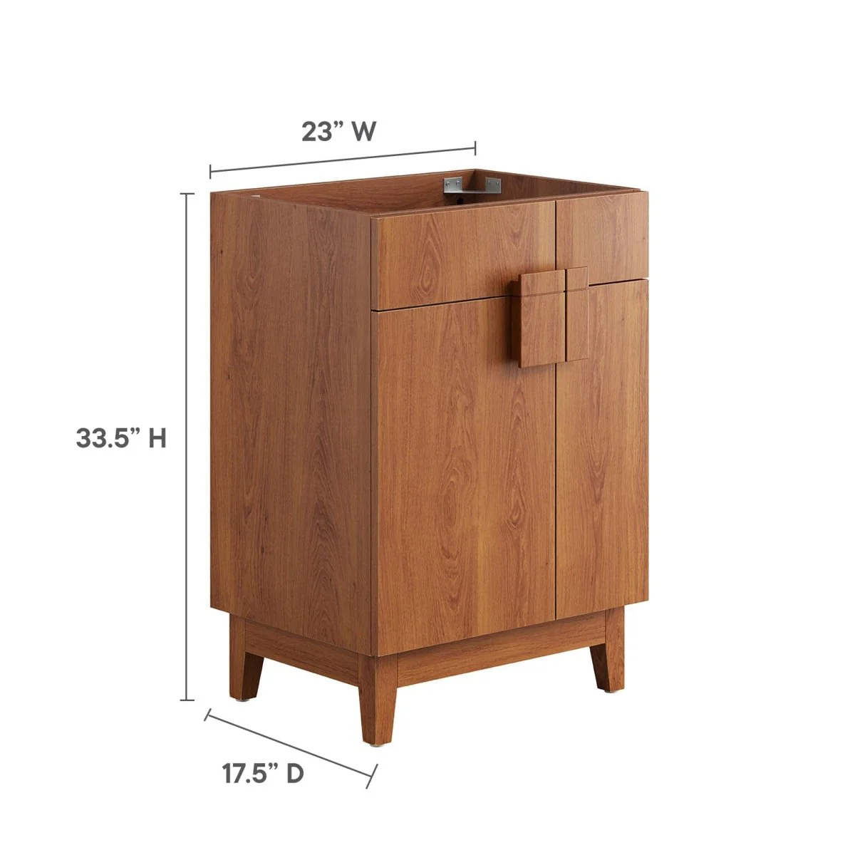 Modern Bathroom Vanity Cabinet with Double Door Storage and Drawers – Sink Not Included - Image 12