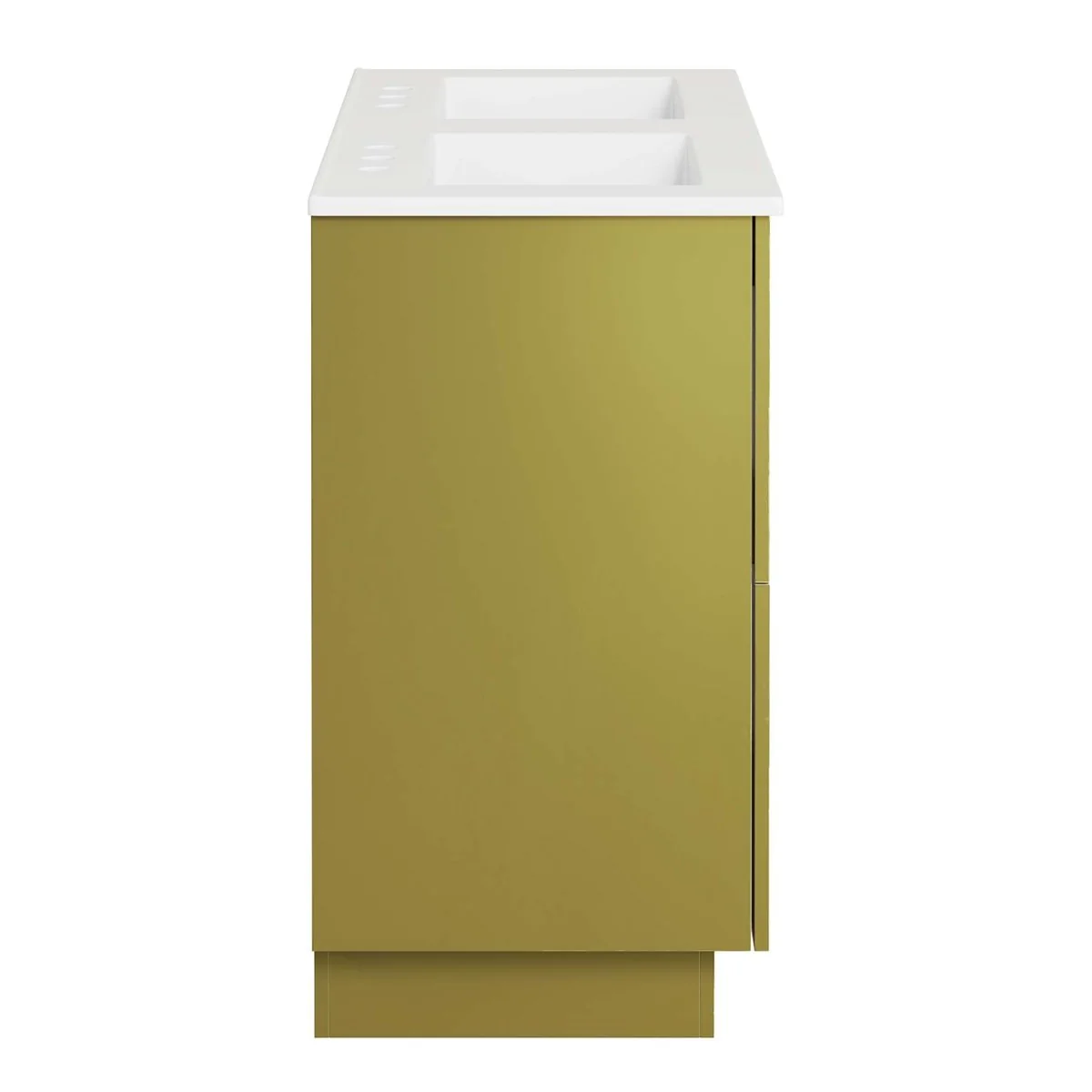 Modern Bathroom Vanity with Ceramic Basin — Single and Double Sink Options - Image 114
