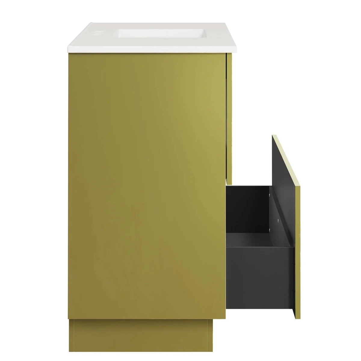 Modern Bathroom Vanity with Ceramic Basin — Single and Double Sink Options - Image 93