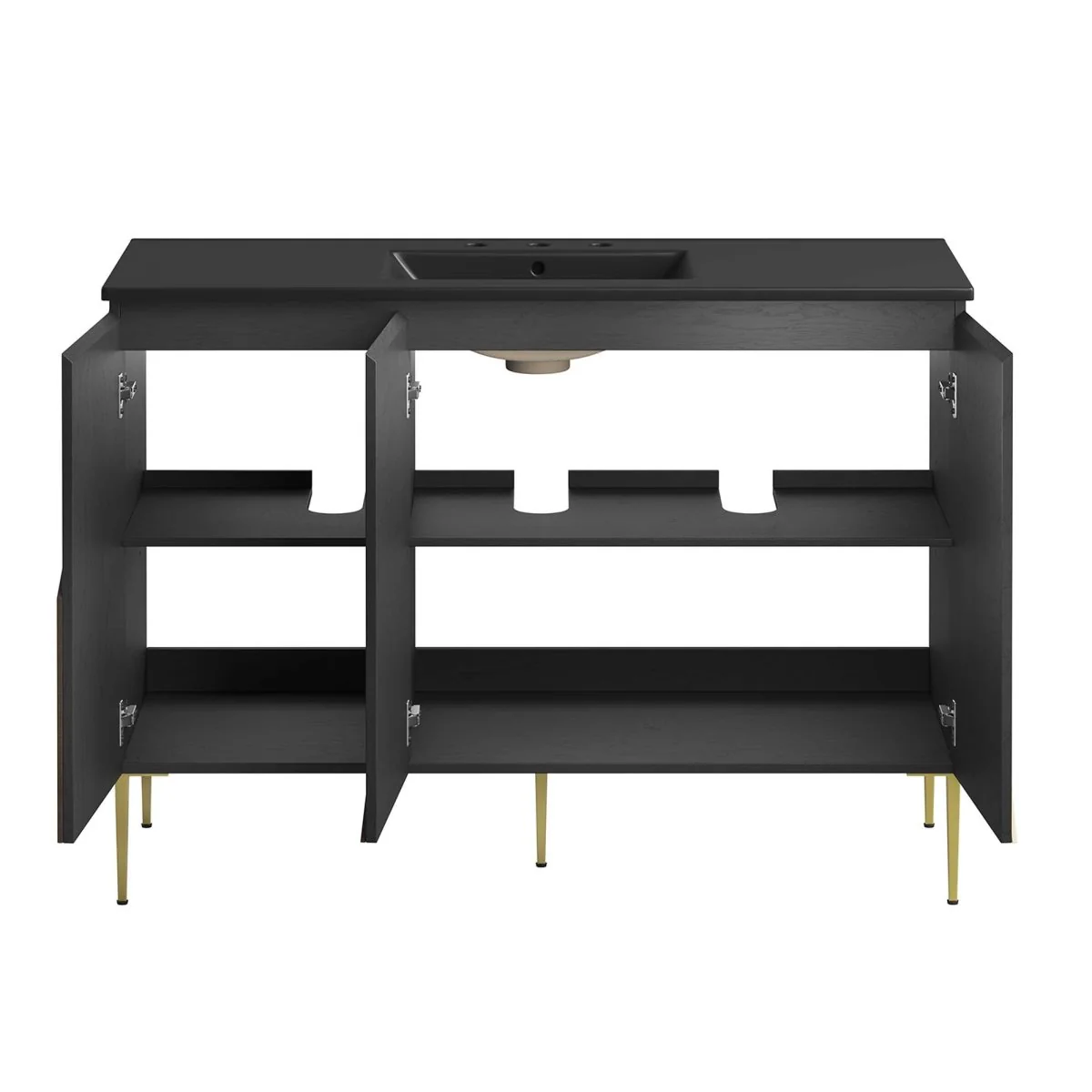 Modern Bathroom Vanity with Ceramic Sink – Contemporary Vanity Cabinet and Storage - Image 90
