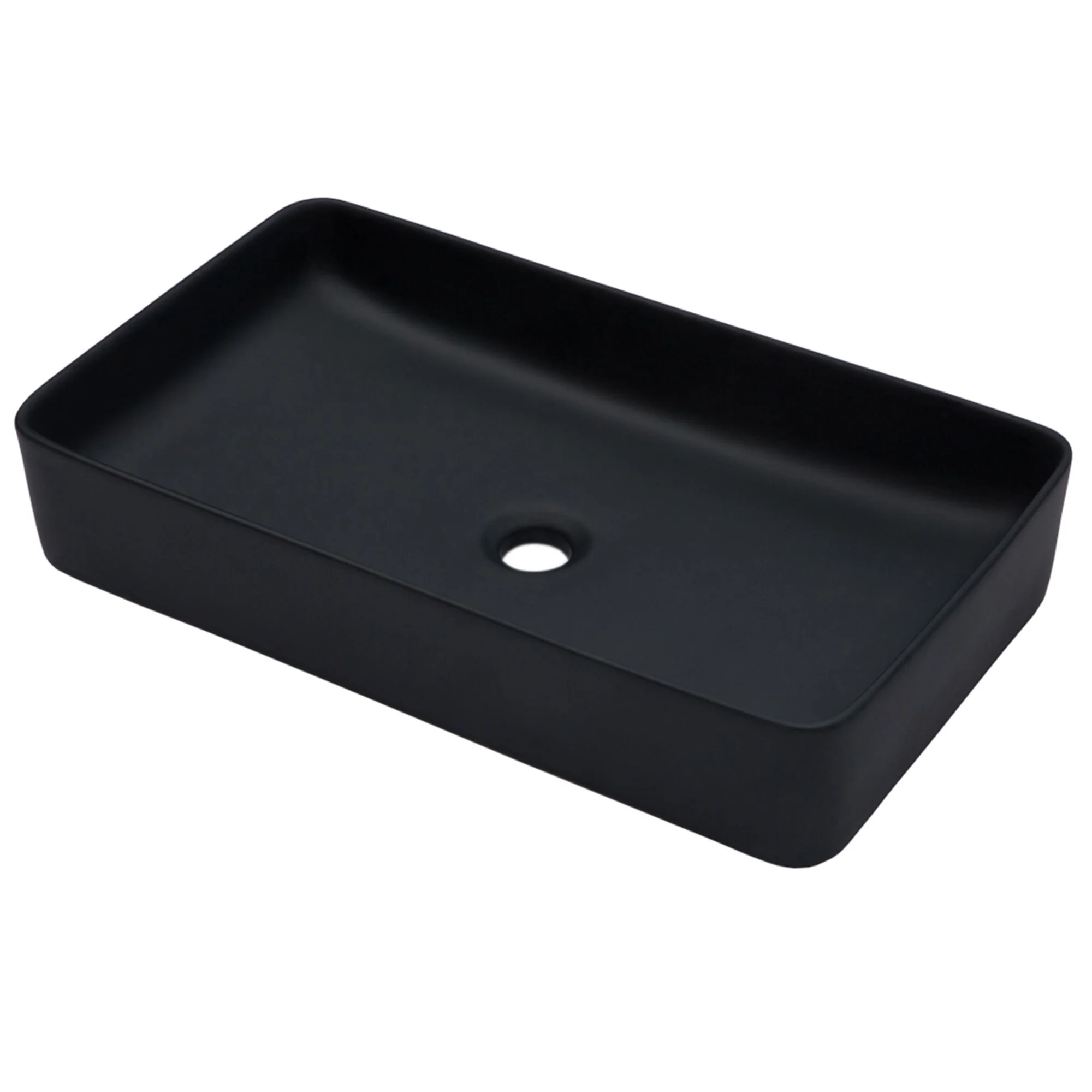 Modern Ceramic Rectangular Bathroom Vessel Sink With European Design - Image 2