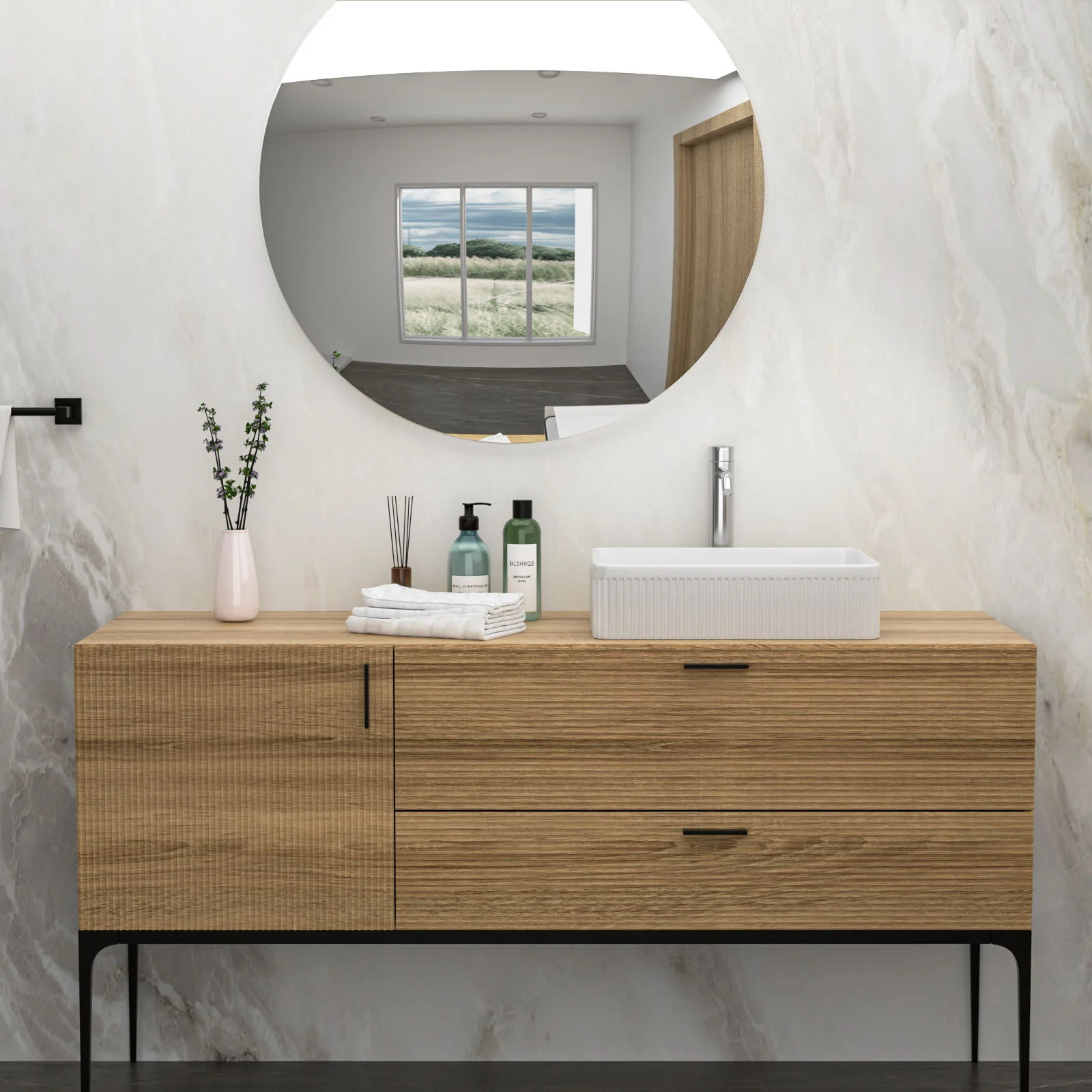 Modern Ceramic Rectangular Vessel Bathroom Sink - Image 16