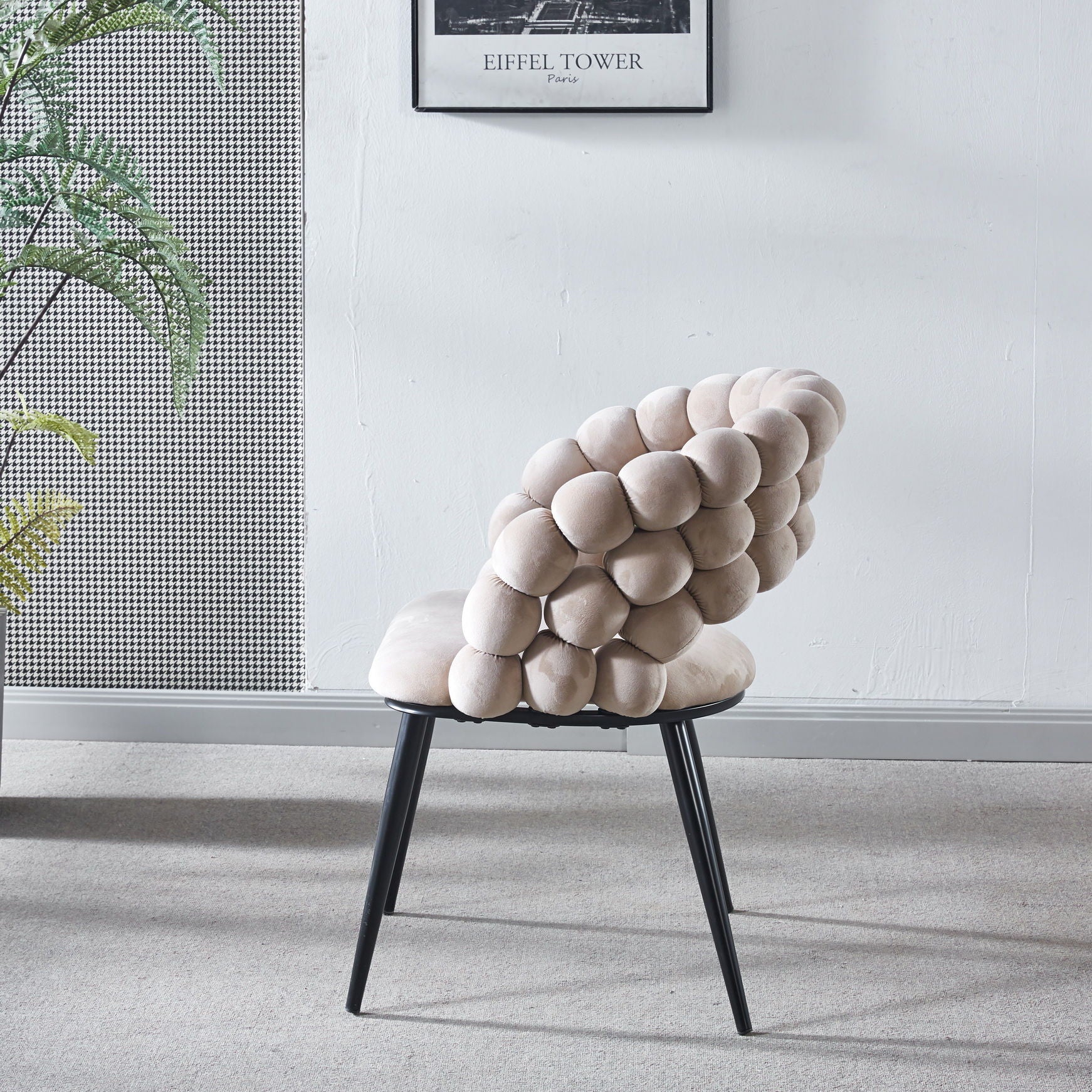 Modern Chair With Tube Legs, Soft Cushions And Comfortable Backrest - Image 10
