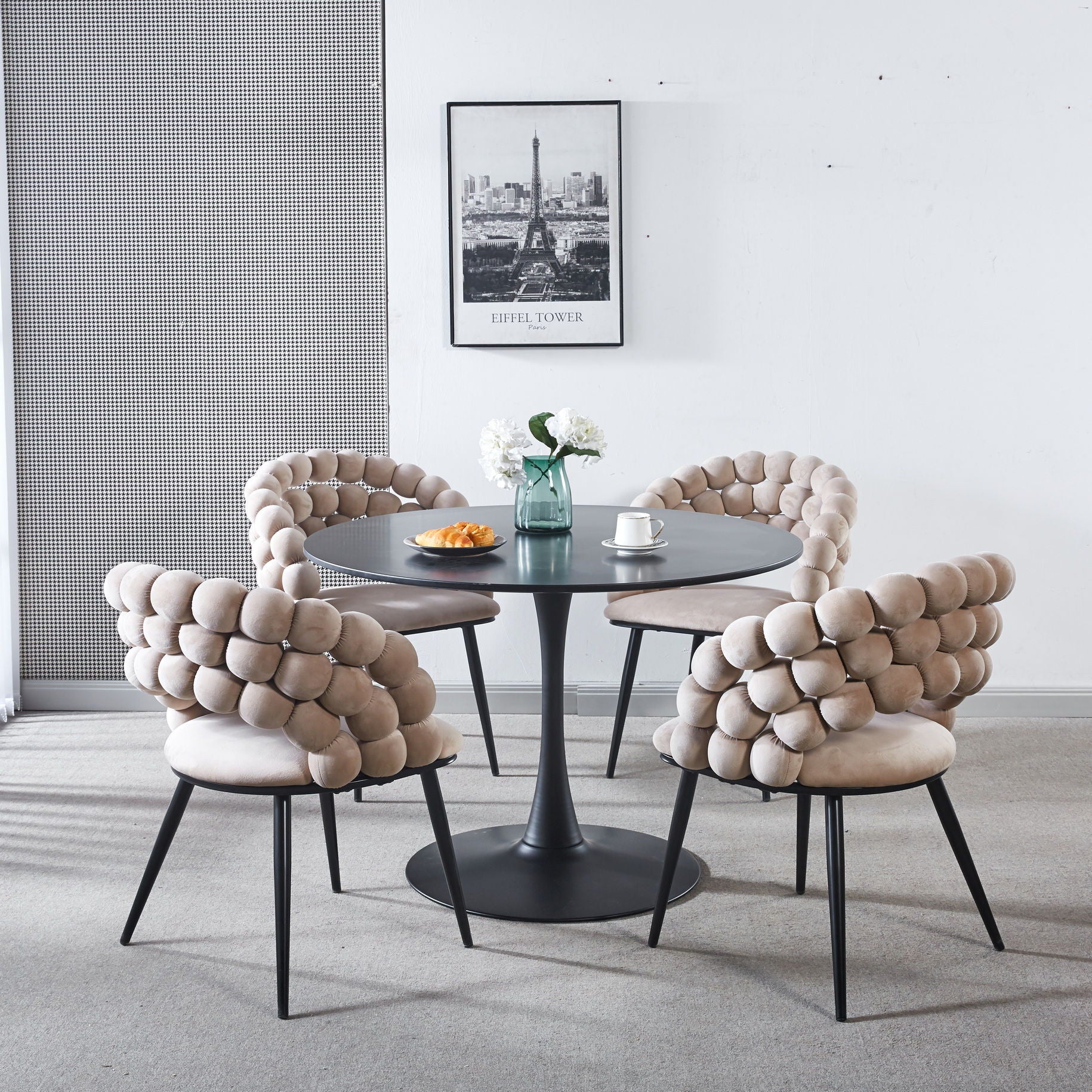 Modern Chair With Tube Legs, Soft Cushions And Comfortable Backrest - Image 11