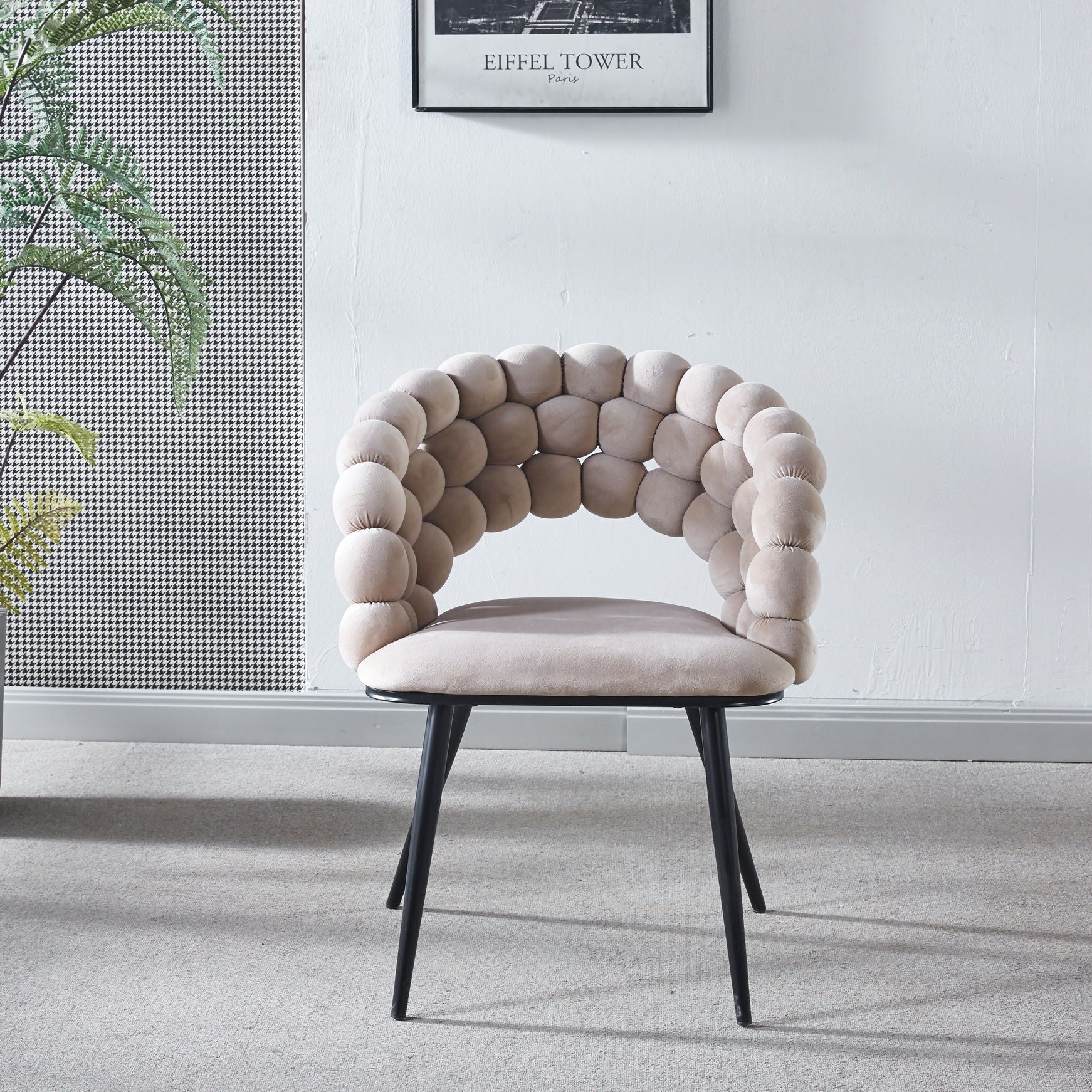 Modern Chair With Tube Legs, Soft Cushions And Comfortable Backrest - Image 14