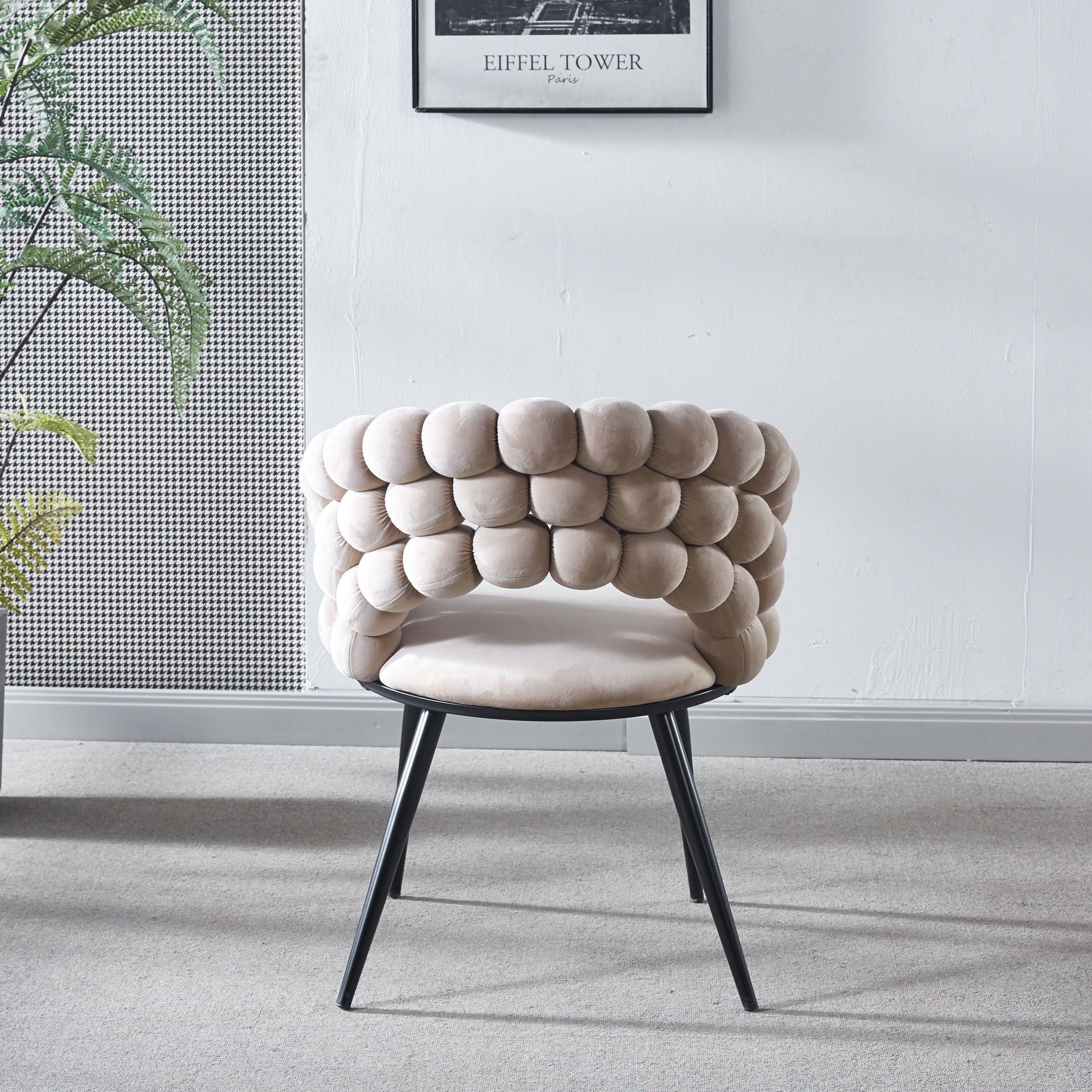 Modern Chair With Tube Legs, Soft Cushions And Comfortable Backrest - Image 17