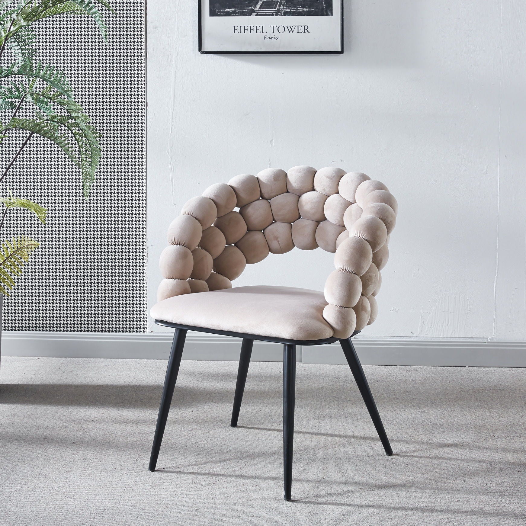 Modern Chair With Tube Legs, Soft Cushions And Comfortable Backrest - Image 18
