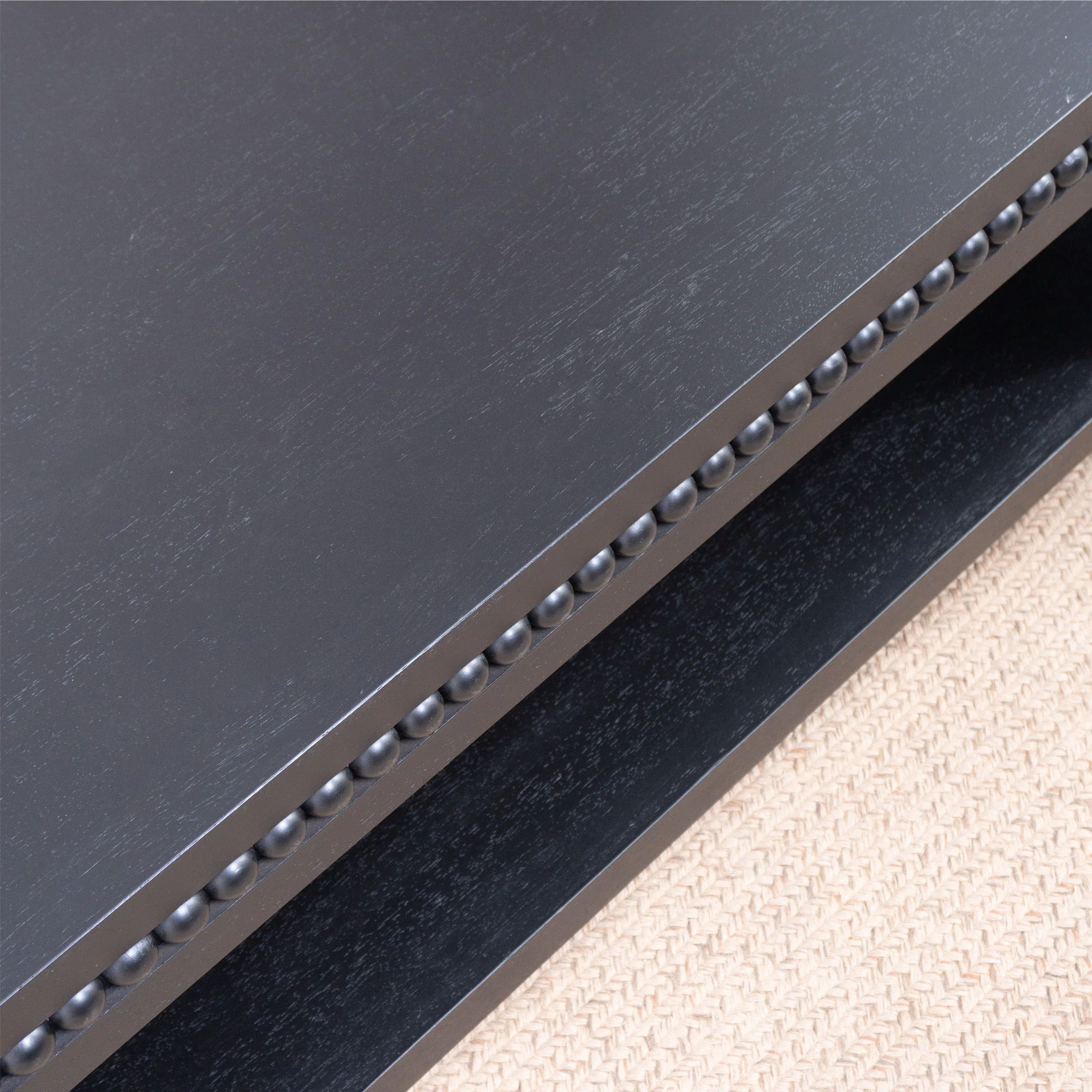 Modern Coffee Table With Beaded Trim - Image 18