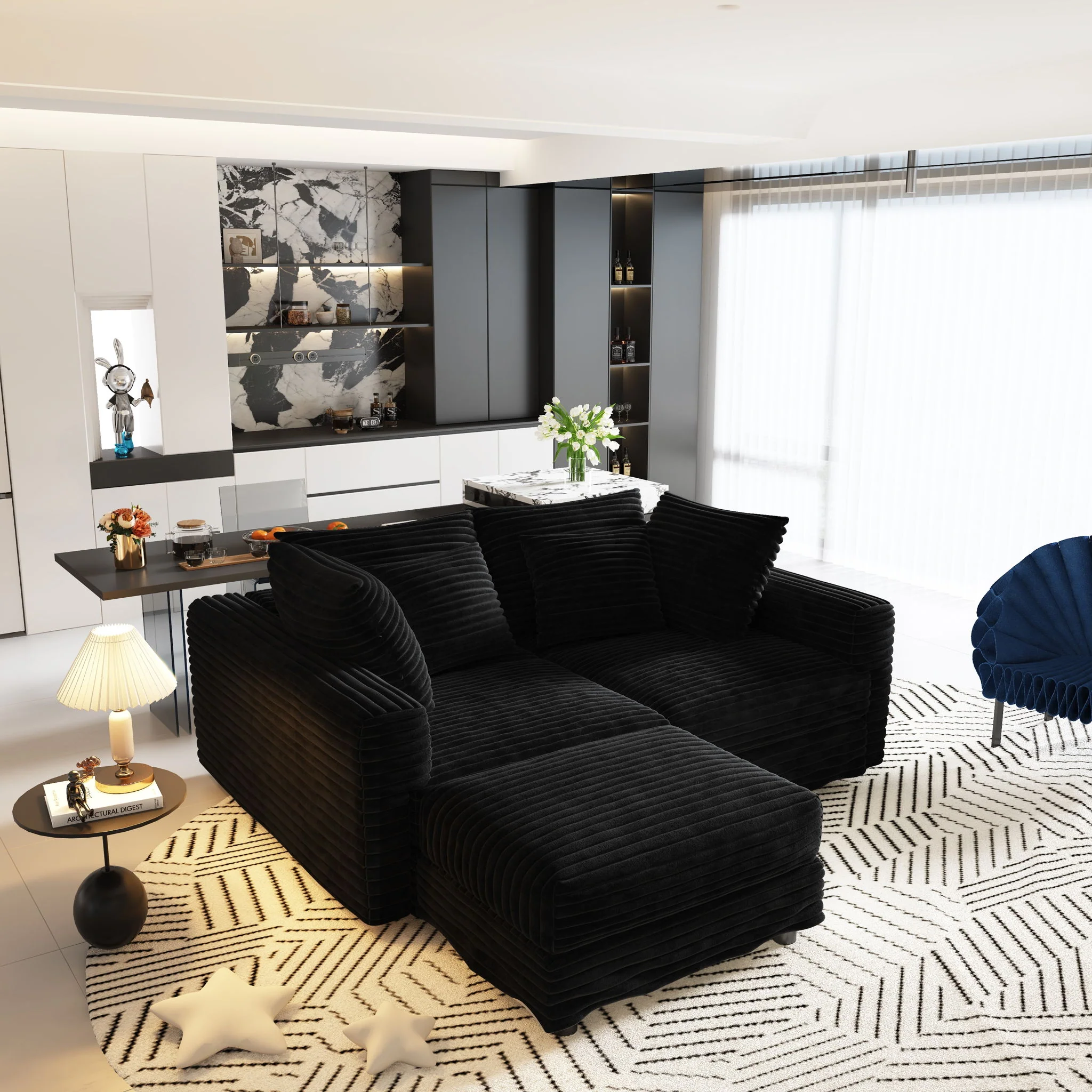 Modern Comfy Upholstered Sofa Cloud Couch & Deep Seat Couches - Image 21