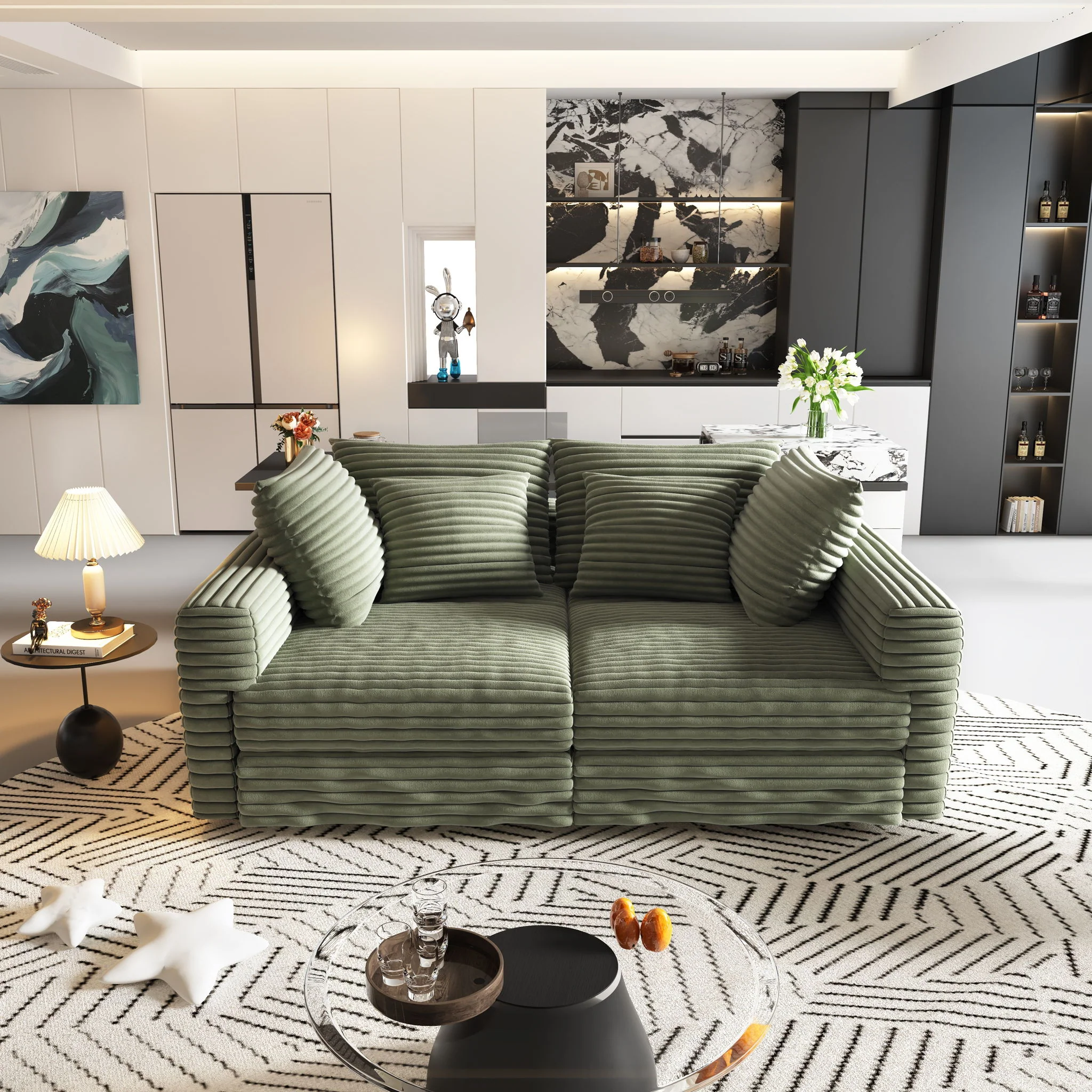 Modern Comfy Upholstered Sofa Cloud Couch & Deep Seat Couches - Image 24