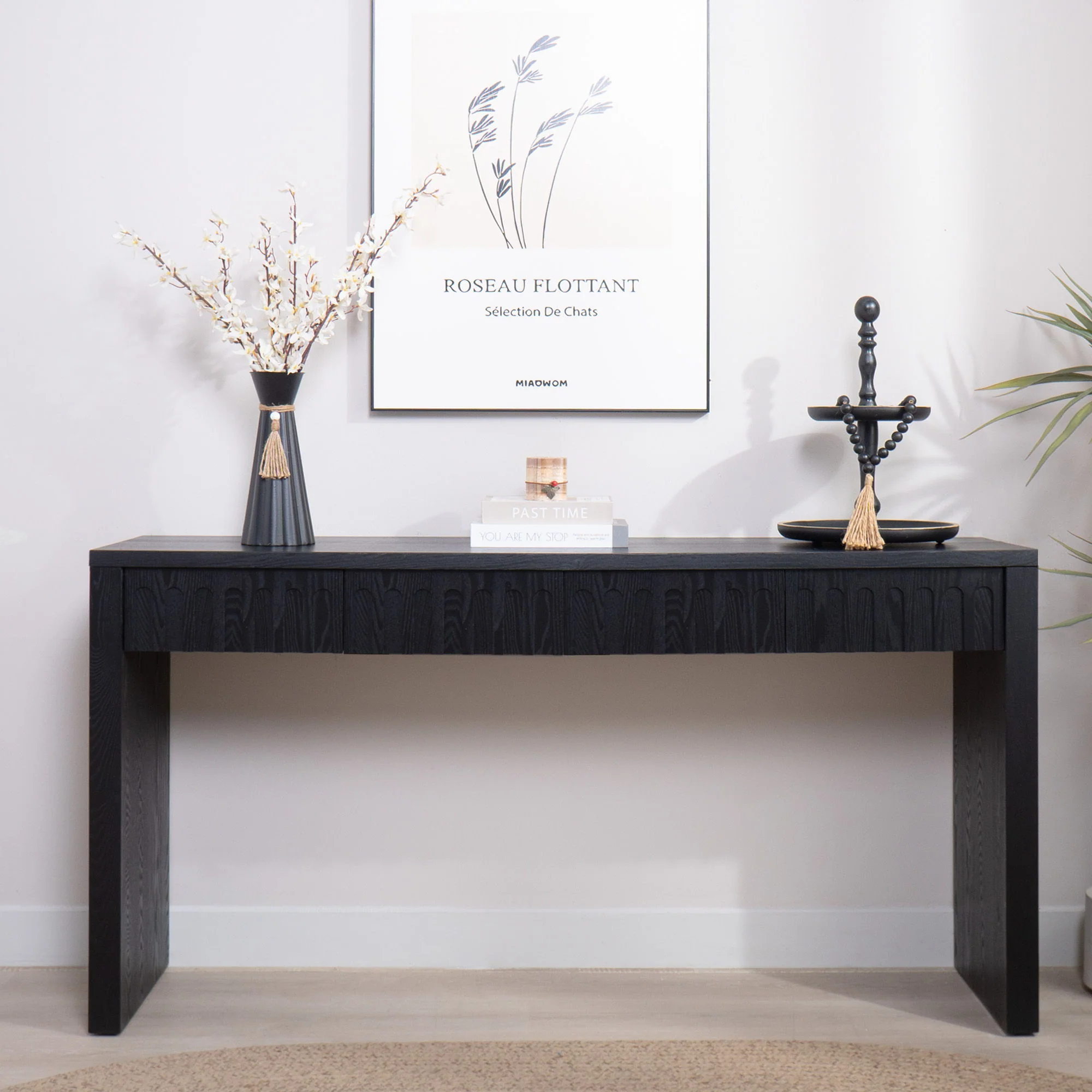 Modern Console Table With 4 Drawers, Entryway Table - Image 18