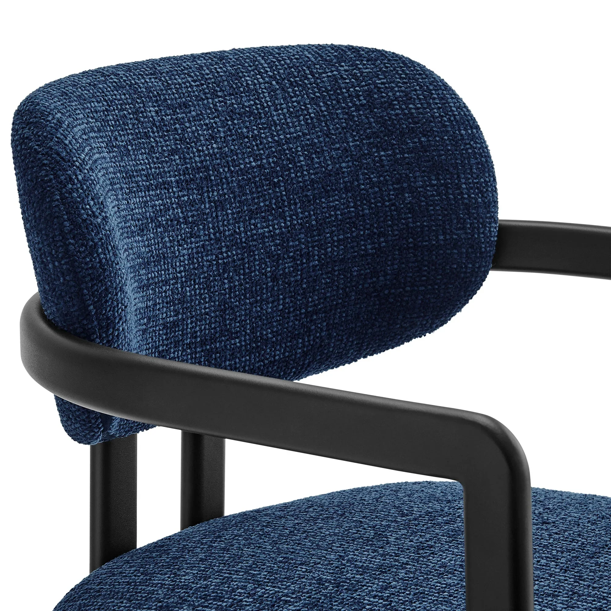 Modern Open Back Barrel Dining Chair - Image 16