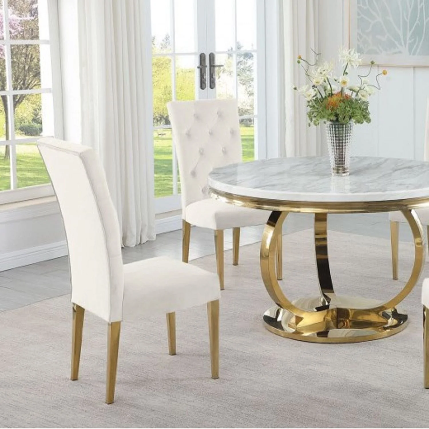 Modern Design Upholstered Dining Chair (Set of 2) - Image 17