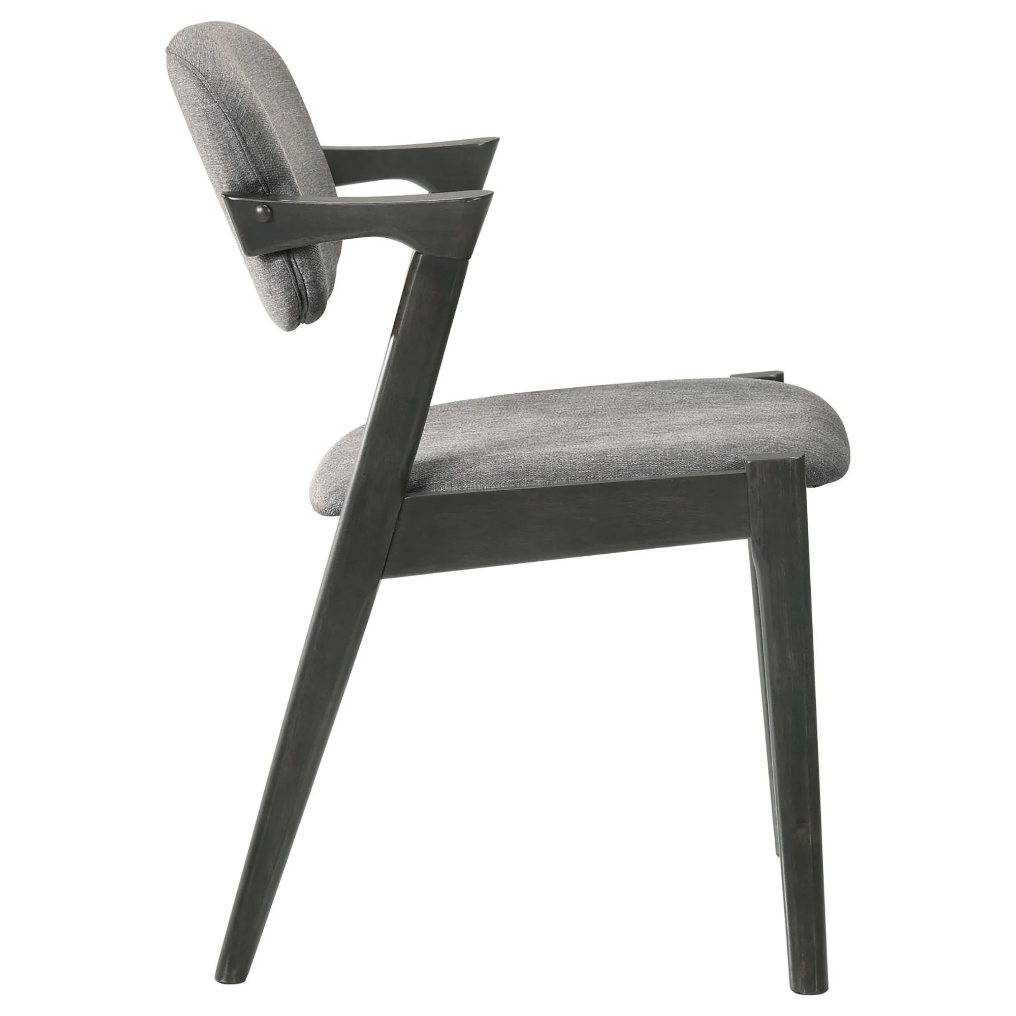Modern Dining Chair And Zigzag Arm Design (Set of 2) - Image 4