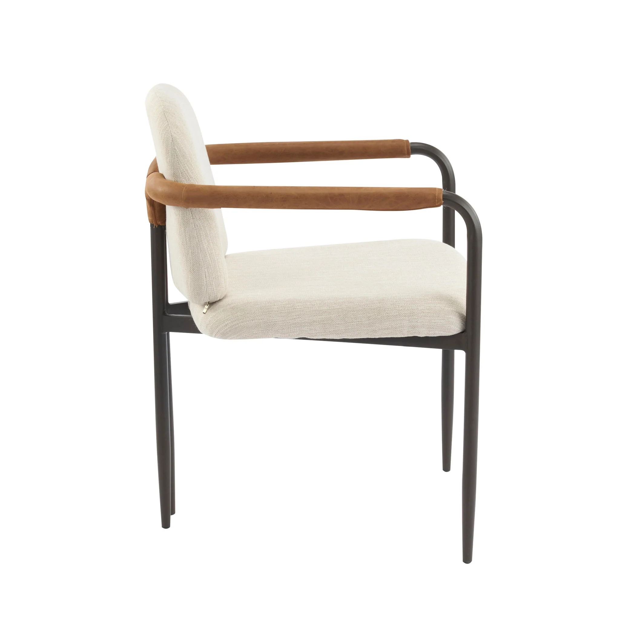 Modern Dining Chair Set With Durable Iron Frame And Comfortable Fabric Upholstery - Image 8