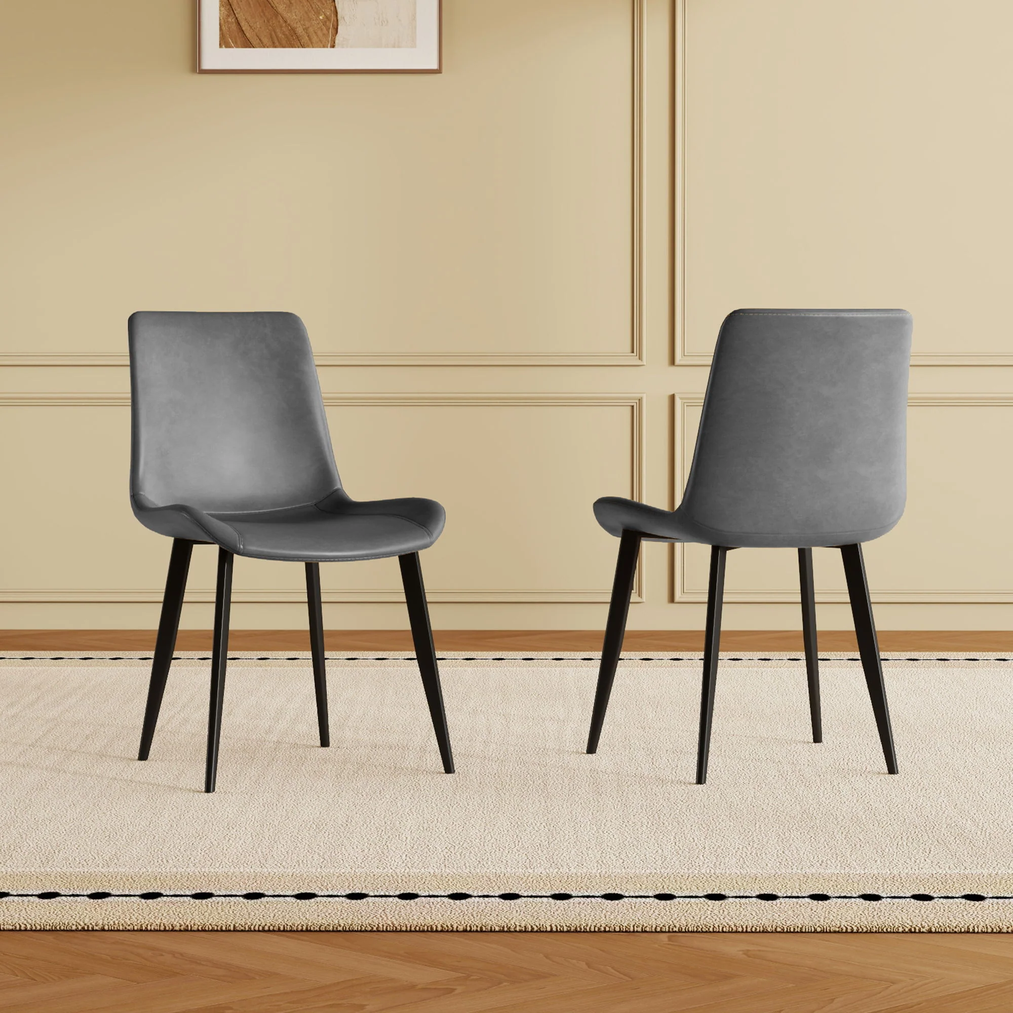 Modern Dining Chairs Ergonomic Design For Kitchen (Set of 4) - Image 10