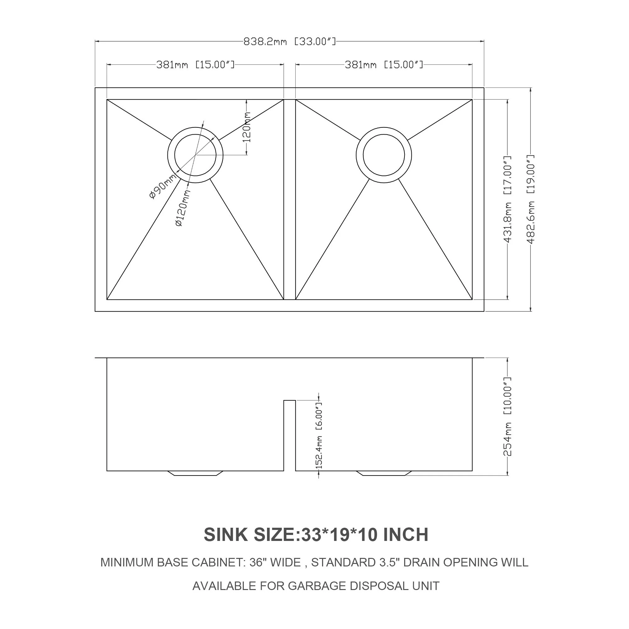 Modern Double Bowl Undermount Sink Design With 10" Deep Basins - Image 16