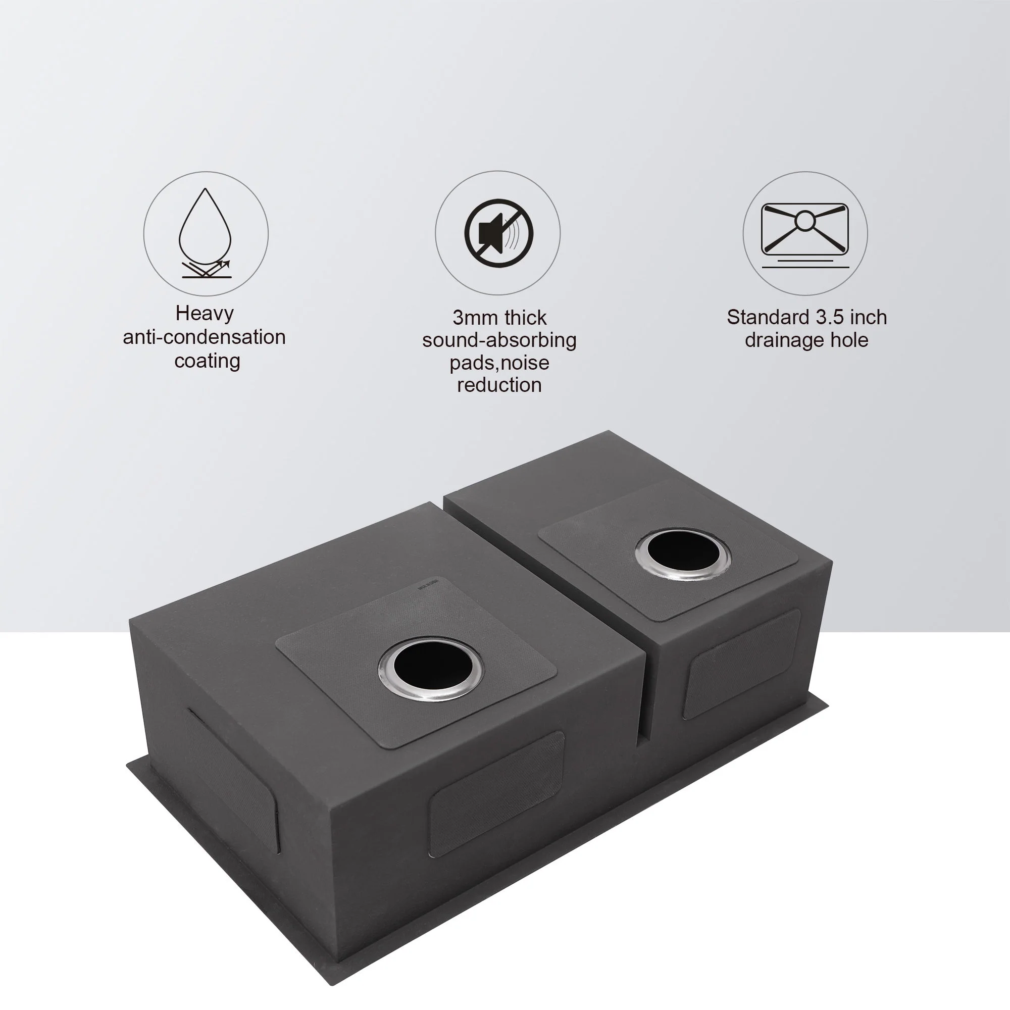 Modern Double Bowl Undermount Sink Design With 10" Deep Basins - Image 33