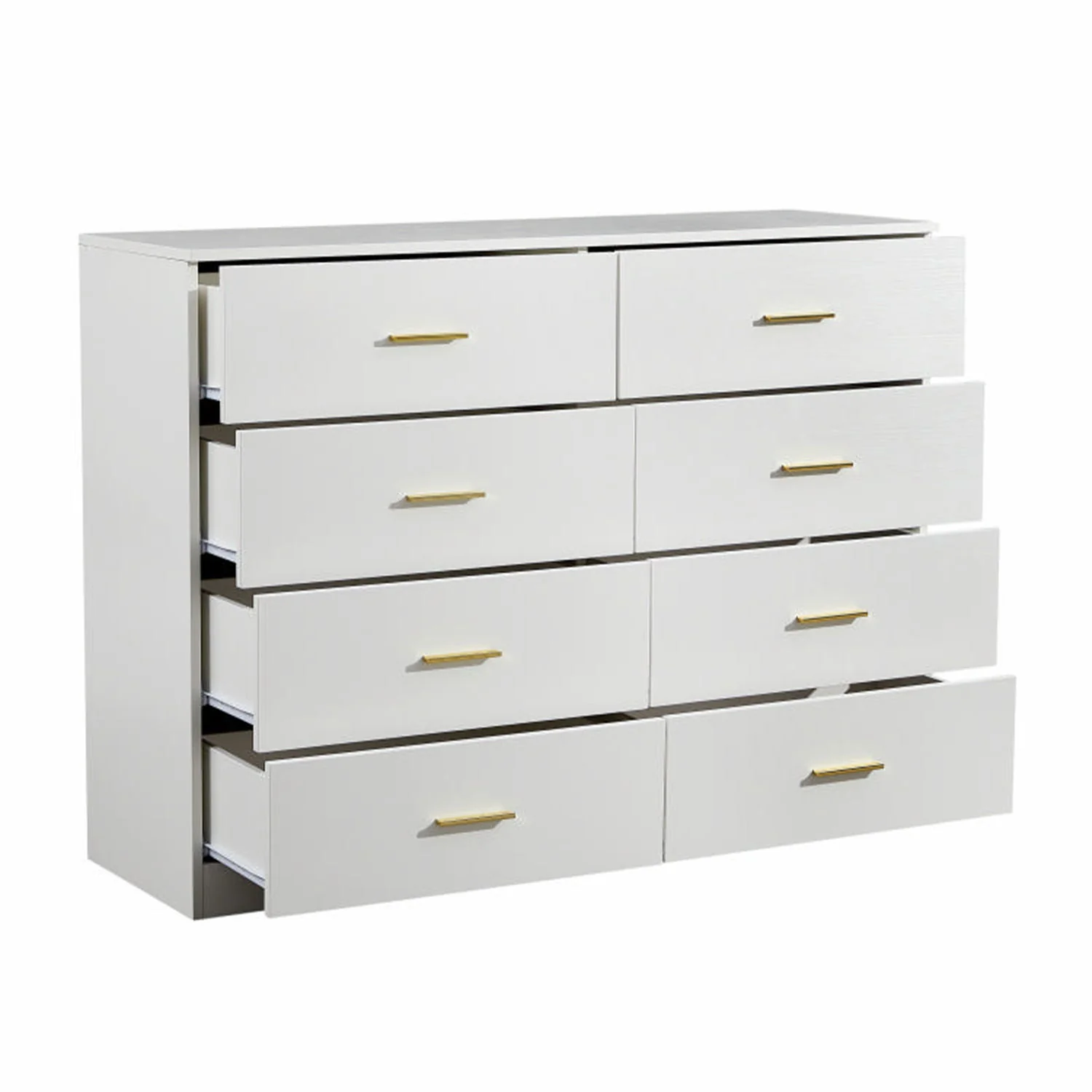 Modern Drawer Dresser For Bedroom, Ample Storage Wide Chest Of Drawers - Image 3