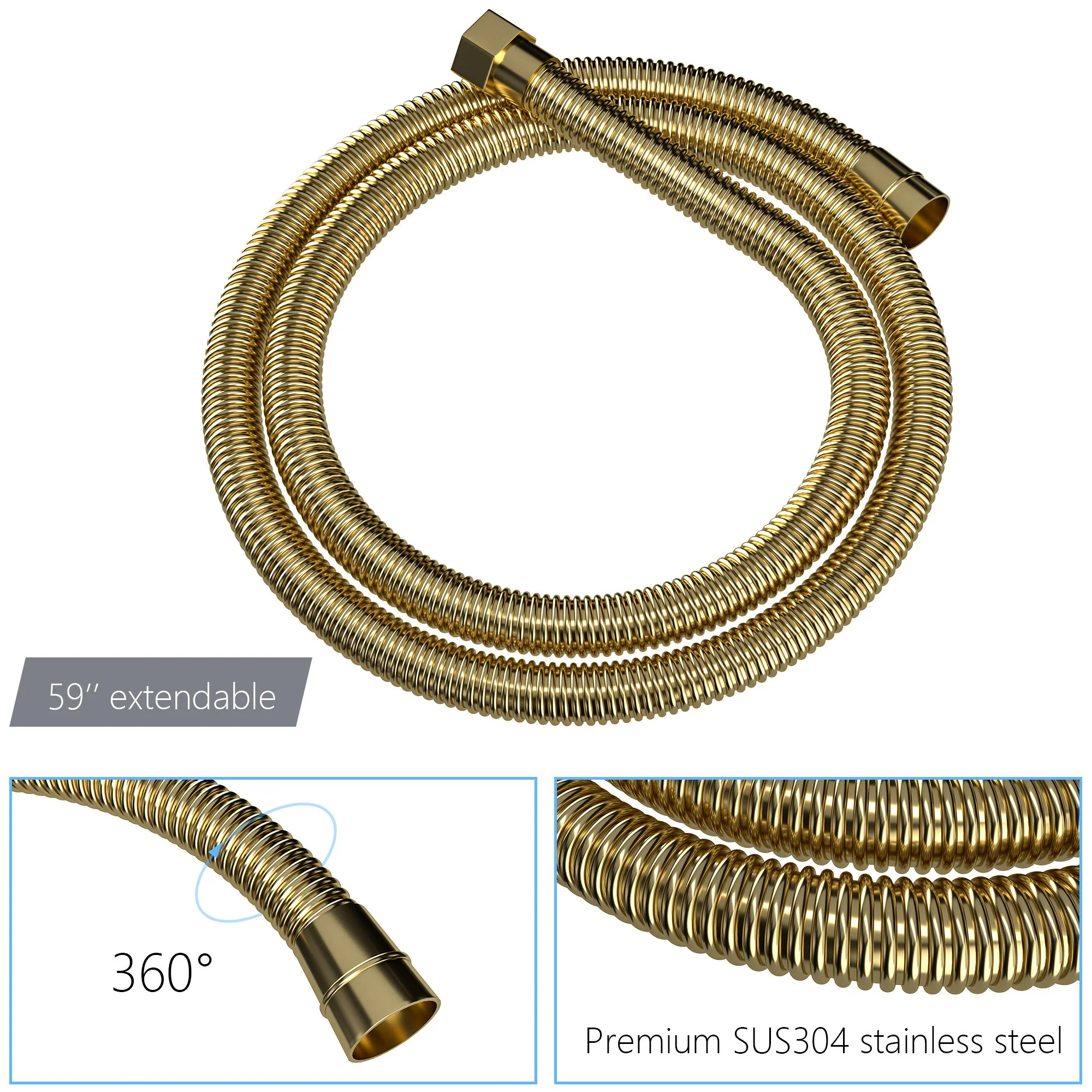 Modern Dual Shower Head System With 16" Ceiling Mount Finish, Stainless Steel And Brass - Image 4
