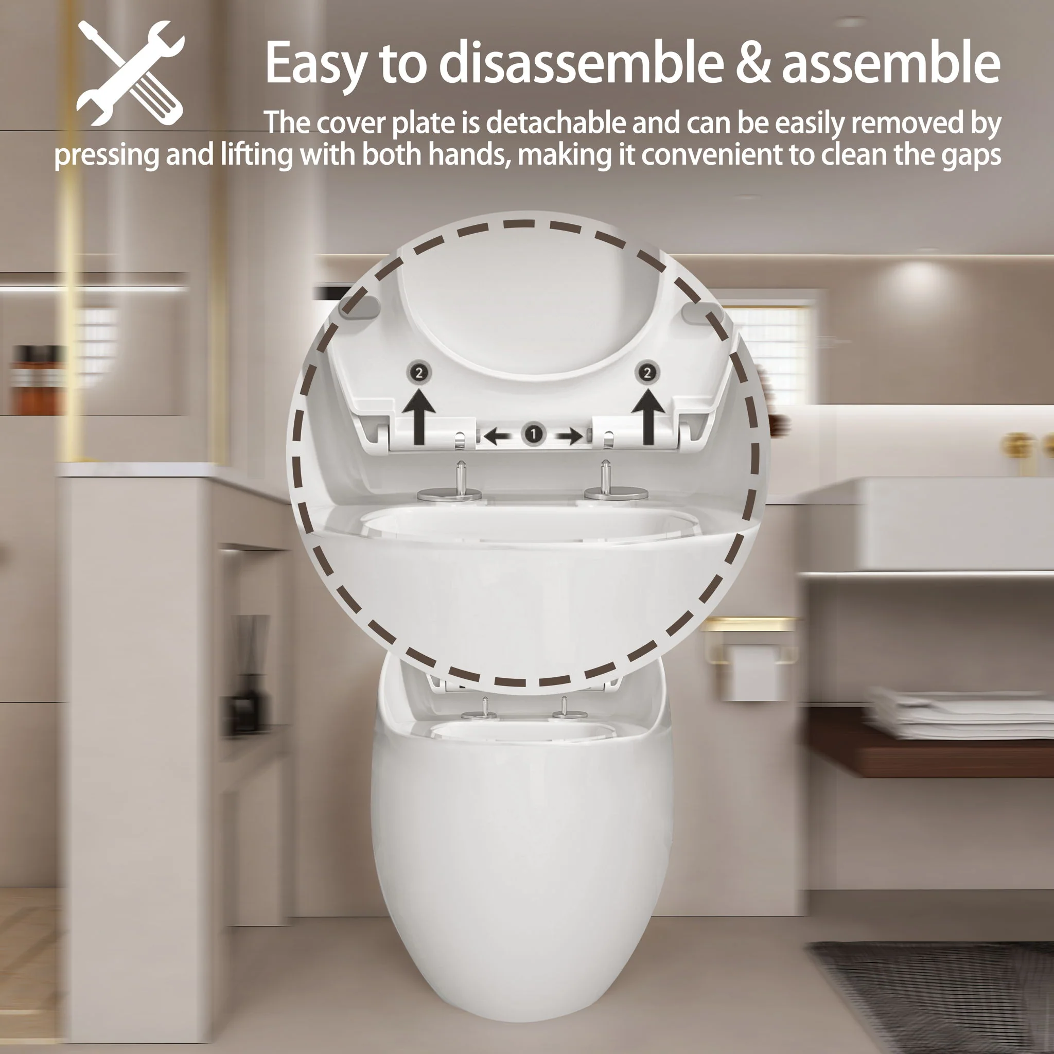 Modern Egg Shape Toilet 1.28 Gpf Single Flush Ceramic - Image 6