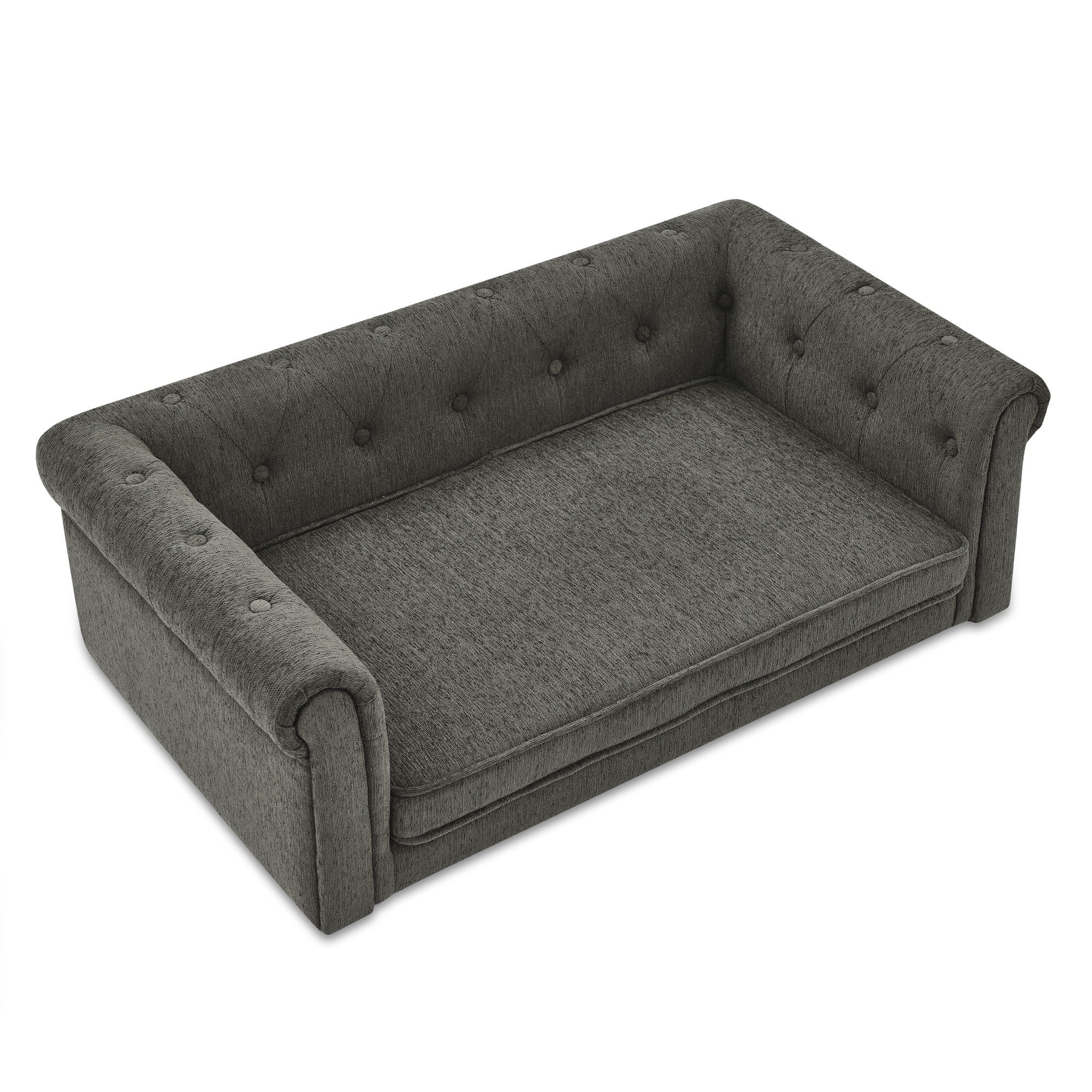 Modern Elegant Rectangle Pet Bed, Durable Elevated Dog Sofa - Image 3
