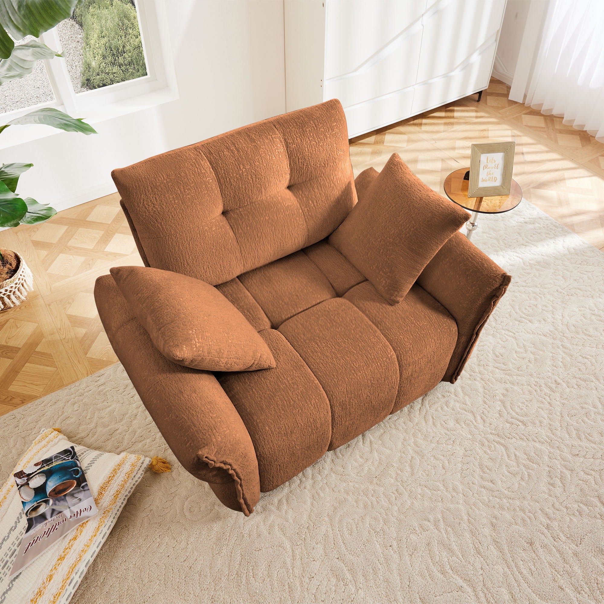 Modern Ergonomic Single Seater Sofa With High Resilience Cushions - Image 15