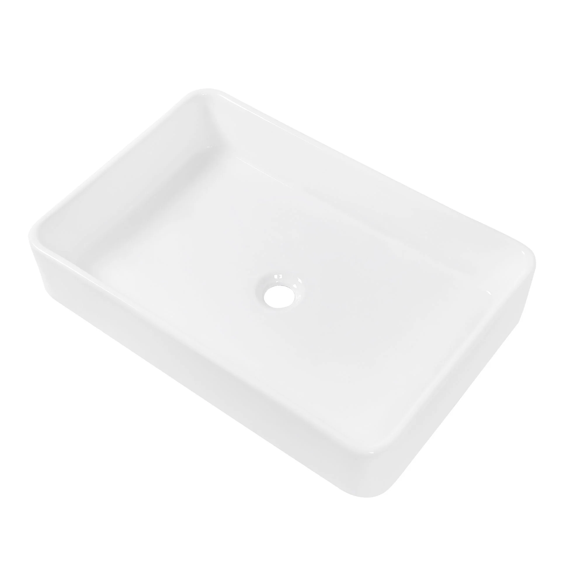 Modern European Design Ceramic Rectangular Vessel Bathroom Sink - Image 2