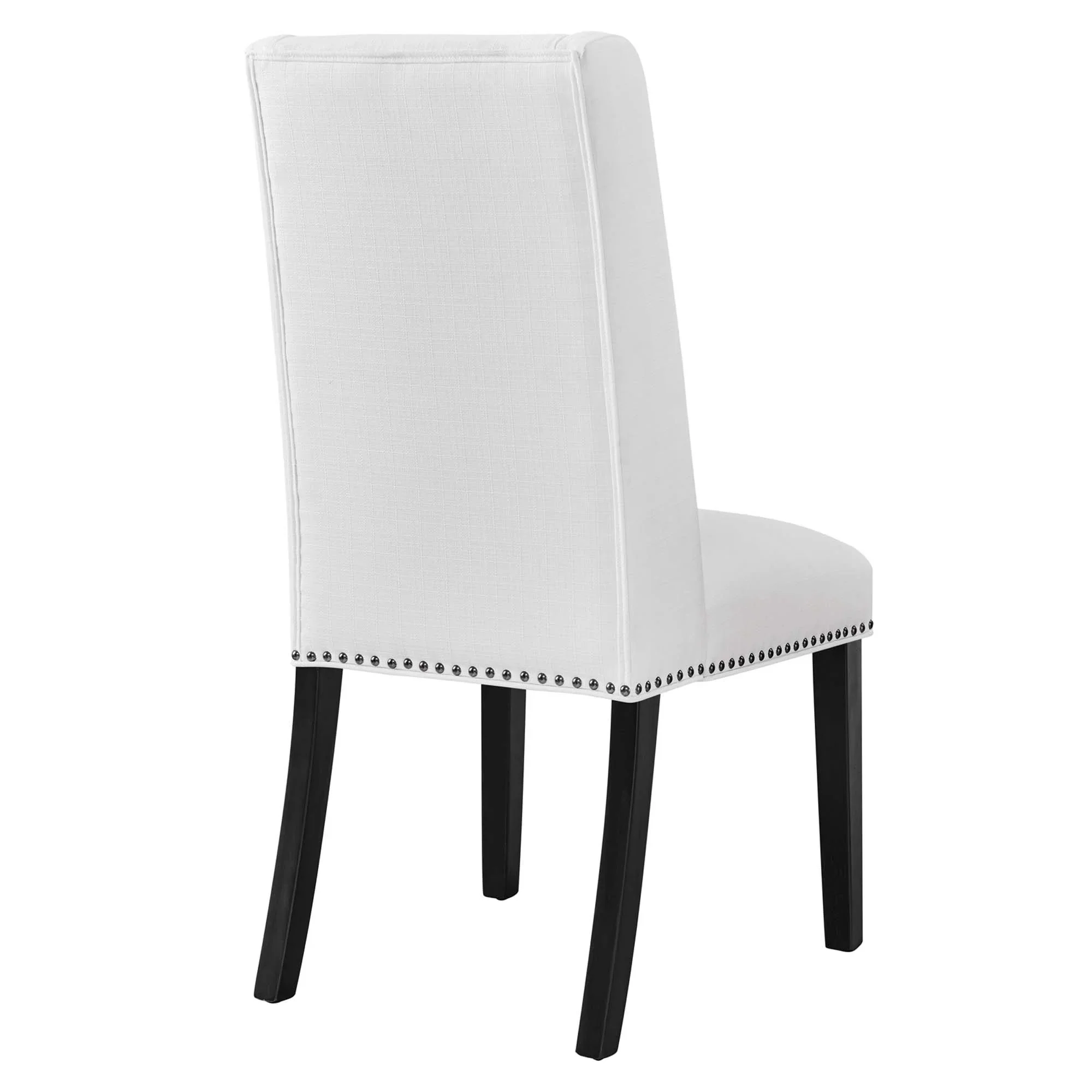 Modern Fabric High-Back Dining Side Chair with Nailhead Trim - Image 23