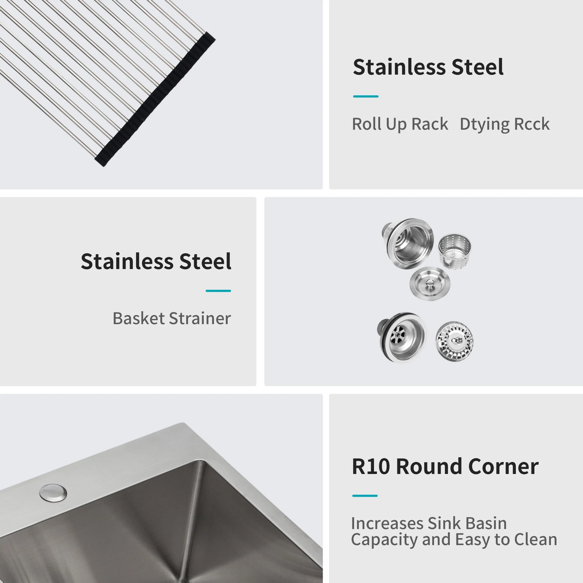 Modern Farmhouse Double Bowl Drop In Sink With 50 / 50 Split Design Stainless Steel - Brushed Nickel - Image 6