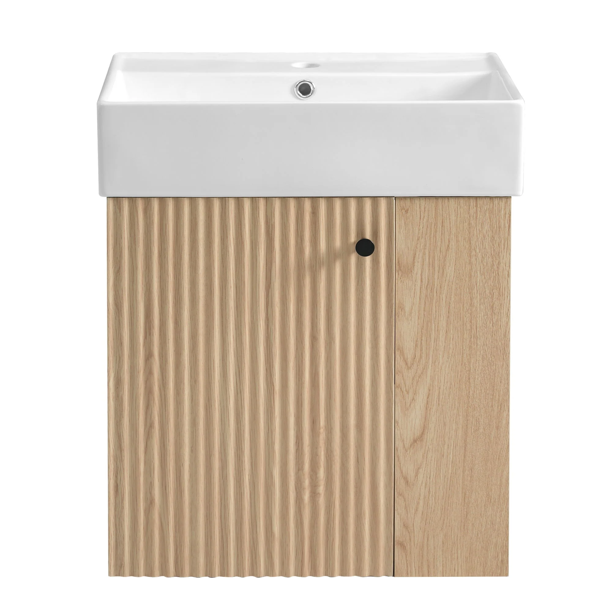 Modern Floating Bathroom Vanity With Ceramic Basin Perfect For Small Bathrooms - Image 4
