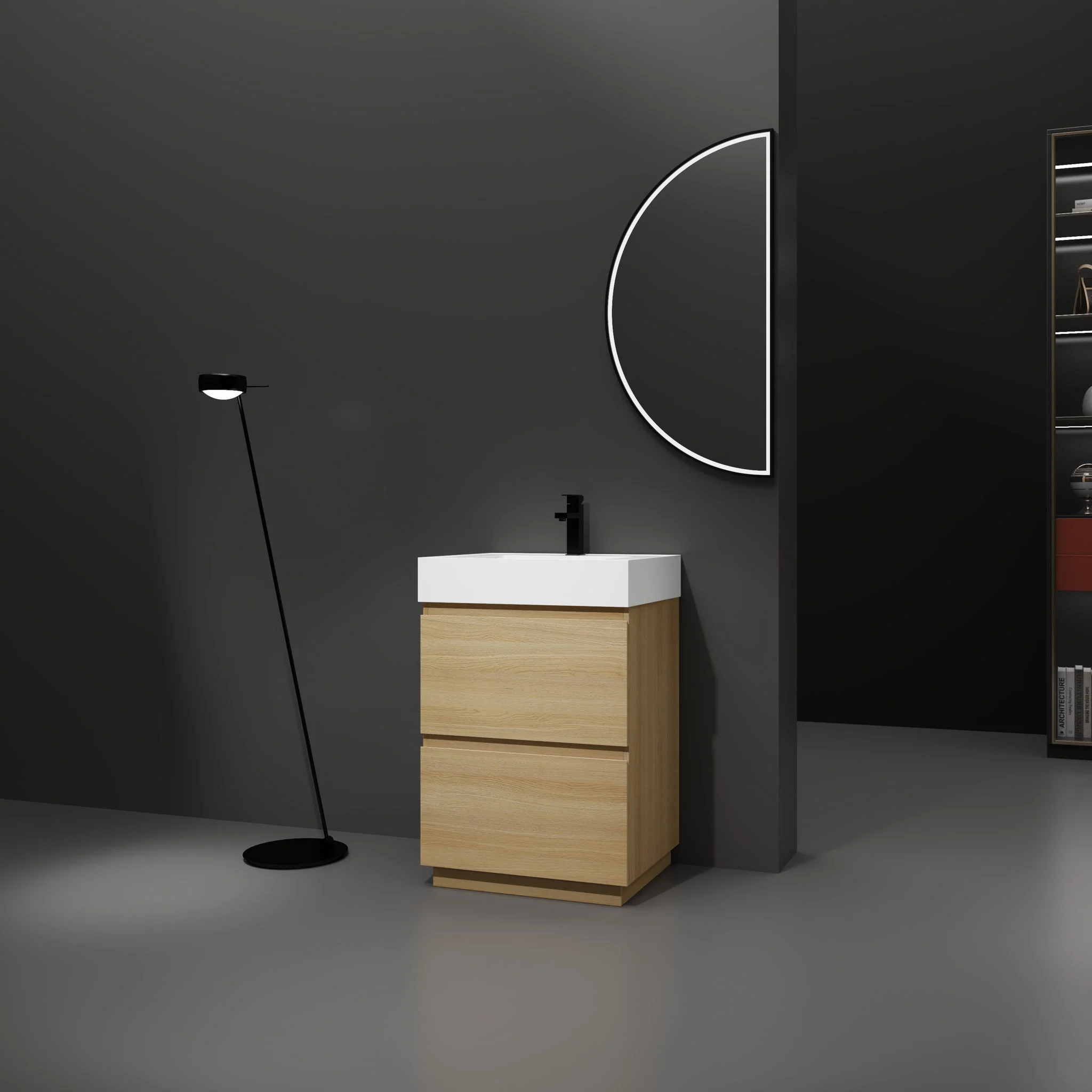 Modern Freestanding Bathroom Vanities With Single Sink Combo - Image 34