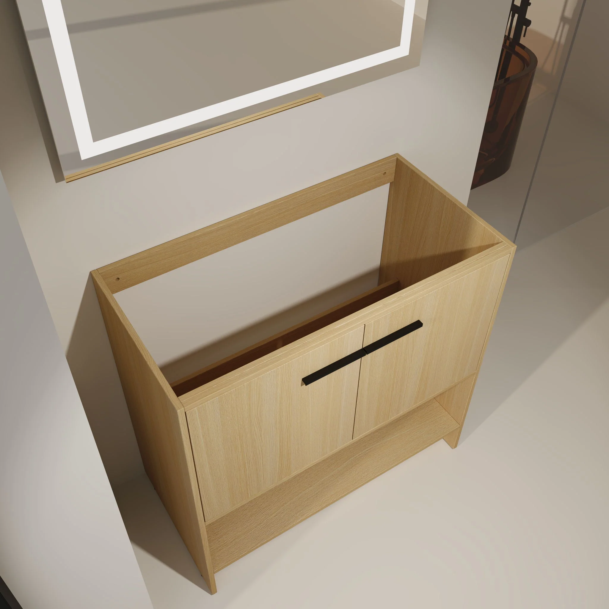 Modern Freestanding Bathroom Vanity With 2 Doors - Image 20