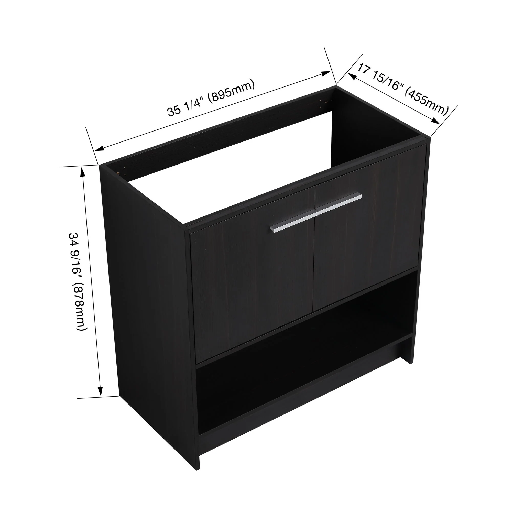 Modern Freestanding Bathroom Vanity With 2 Doors - Image 22