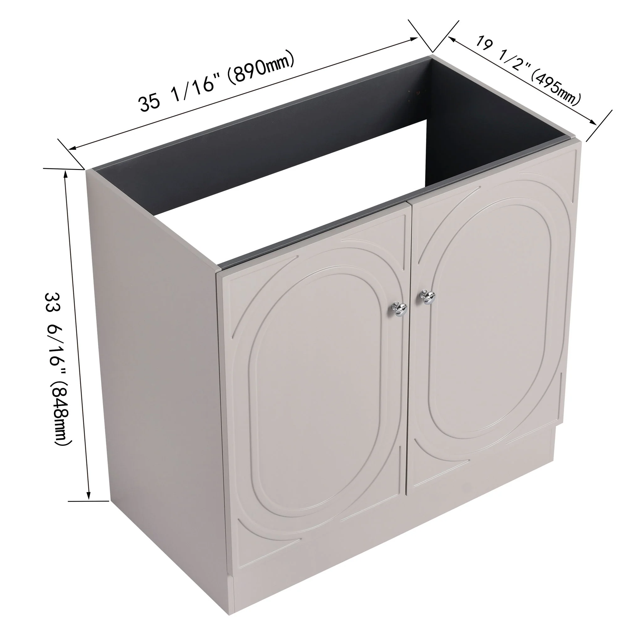 Modern Freestanding Bathroom Vanity With Soft Close Cabinet Doors - Image 50
