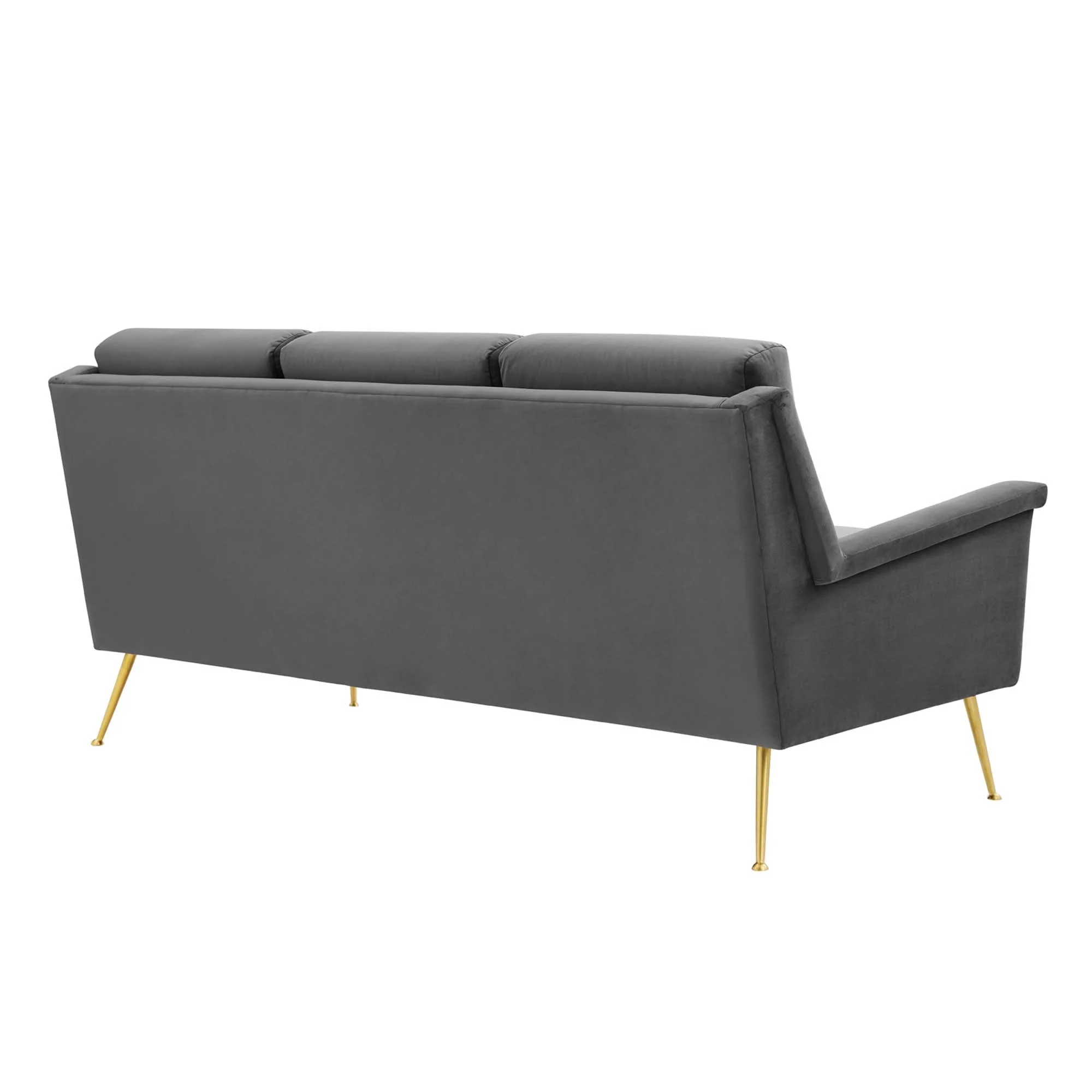 Modern Glam Deco Performance Velvet Sofa - Image 4
