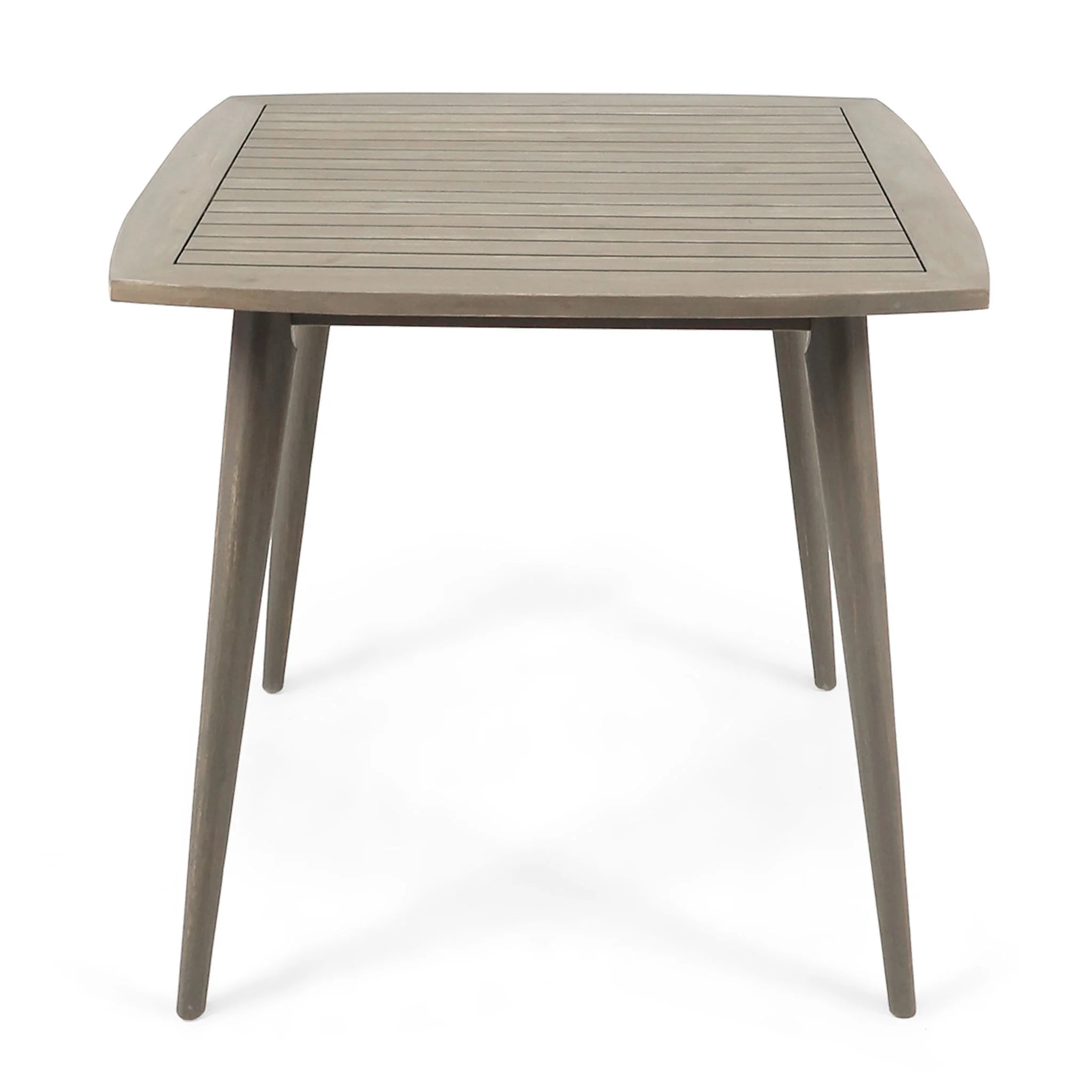 Modern Indoor Square Acacia Wood Dining Table With Toothpick Leg Design - Image 16