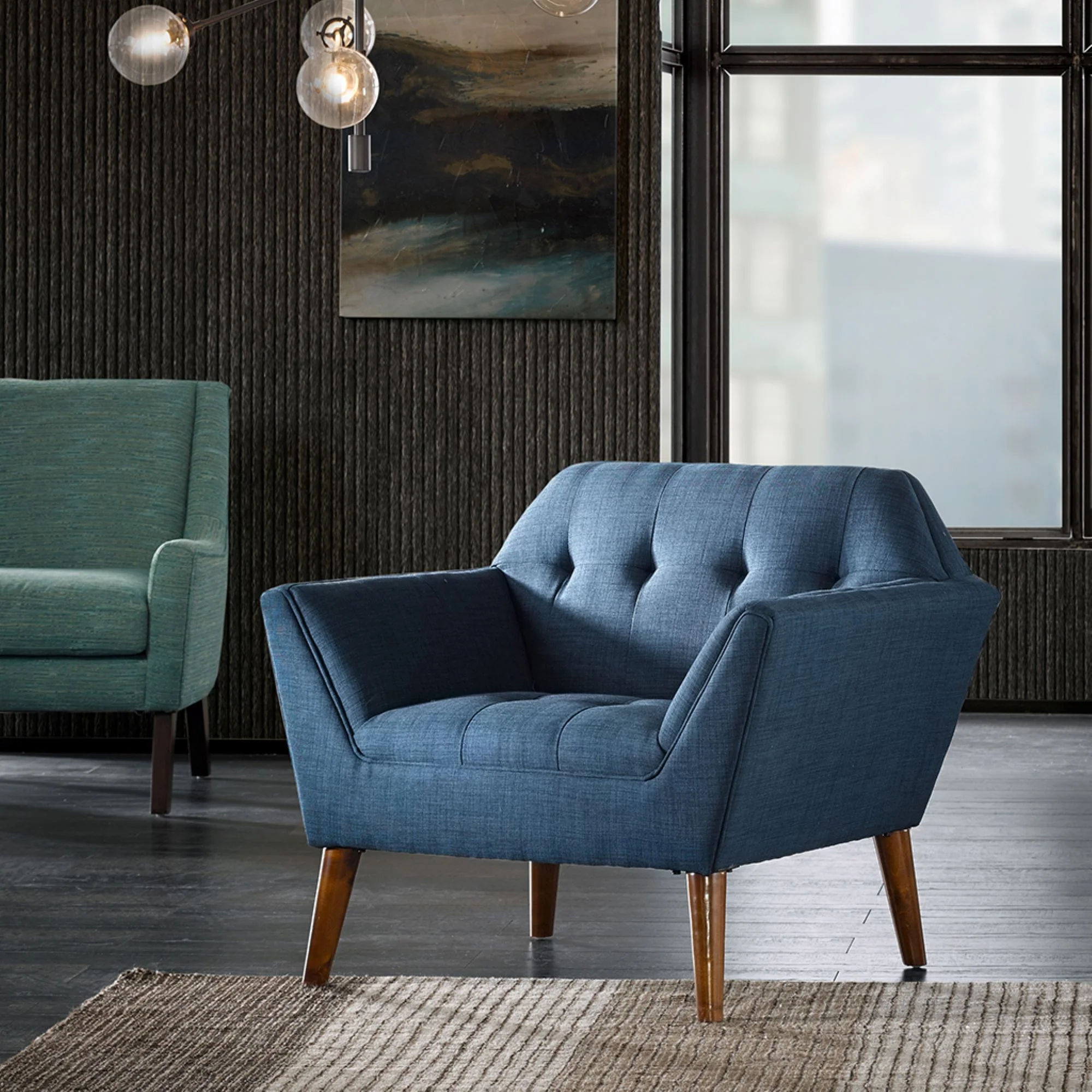 Modern Lounge Chair With Button Tufting - Image 18