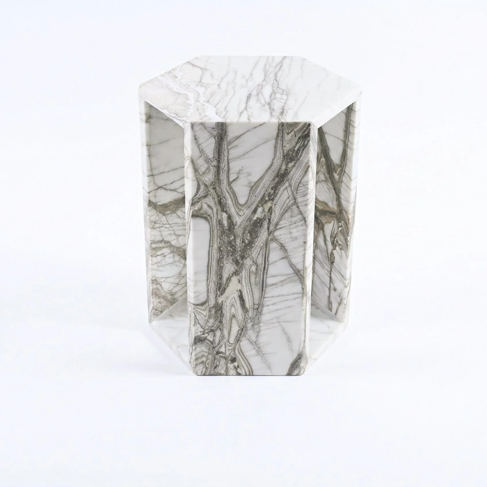 Modern Minimalist Hexagon Side Table - Image 3