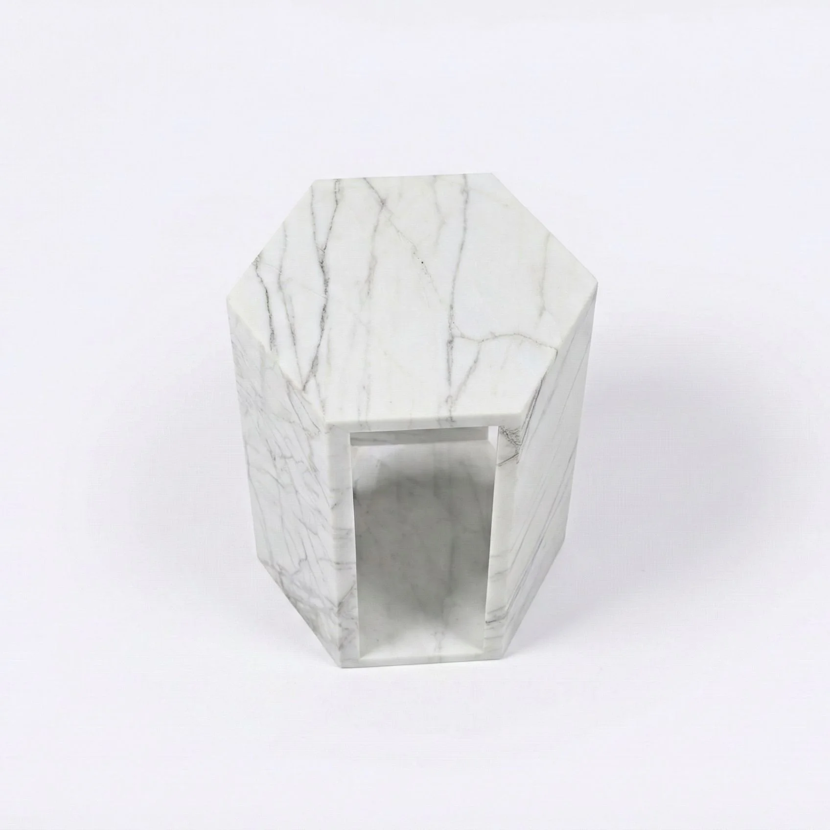 Modern Minimalist Hexagon Side Table - Image 6