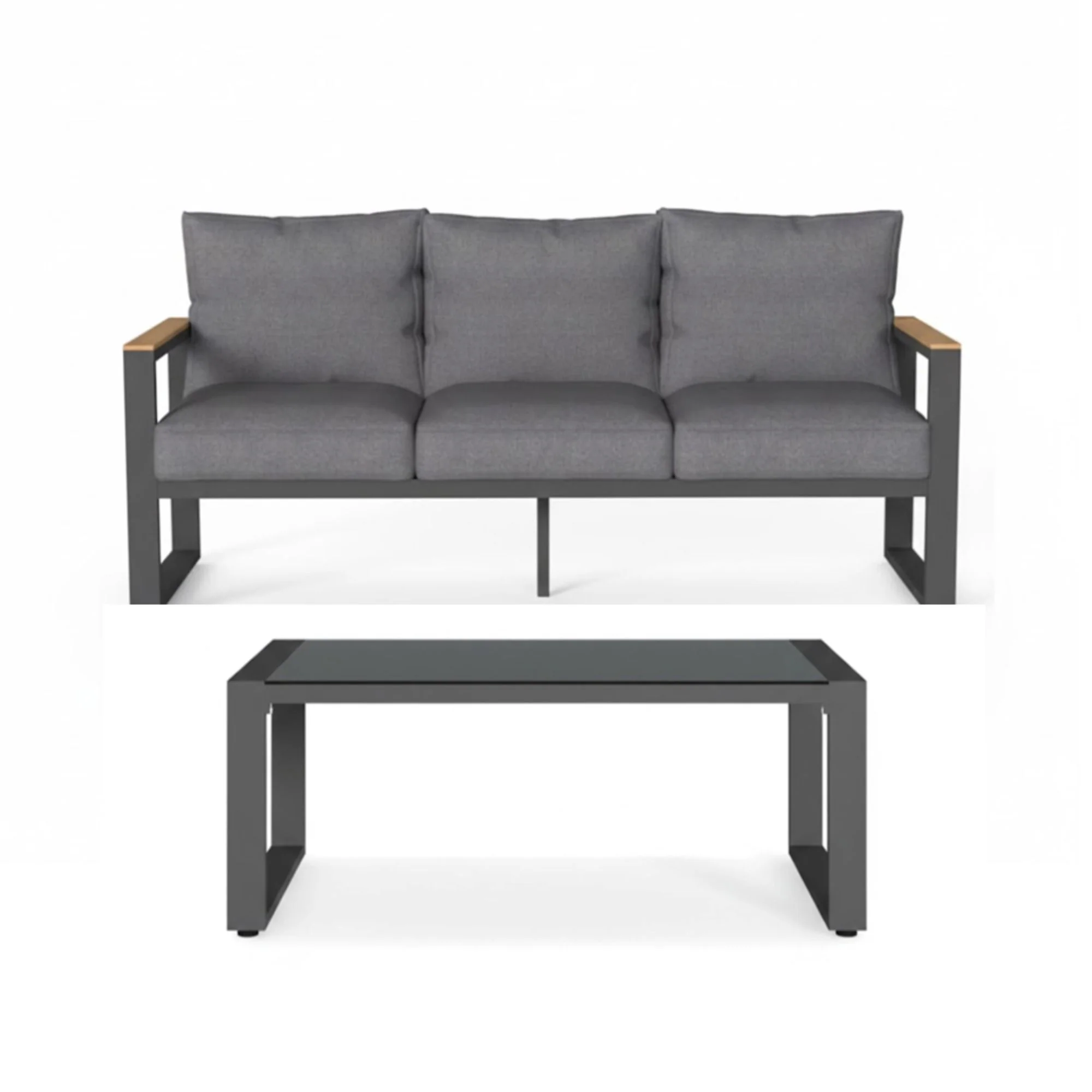 Modern Outdoor Sofa Set With Coffee Table - Image 71