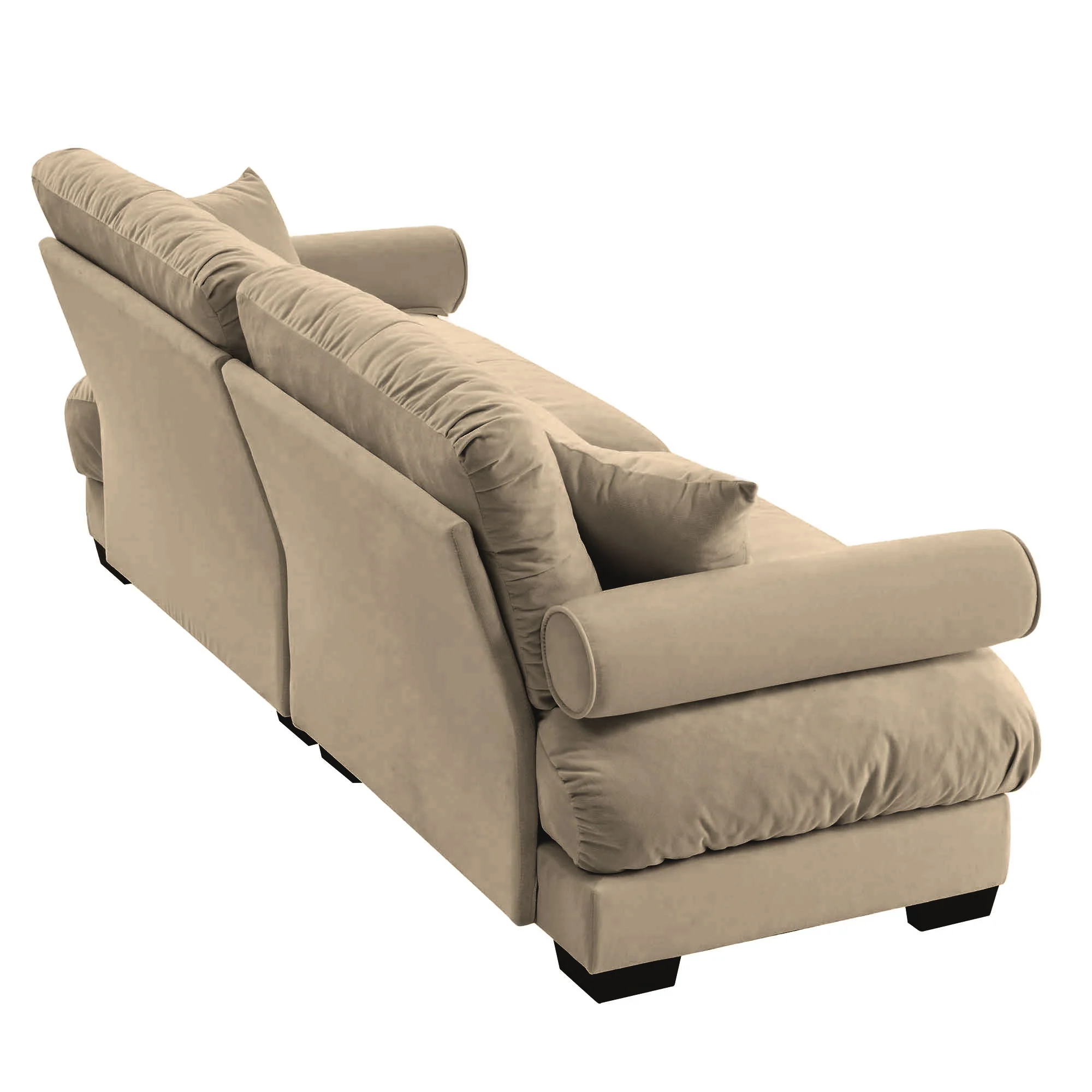 Modern Oversize Sofa With Cloud Like Comfort, Featuring Waist And Throw Pillows - Image 44